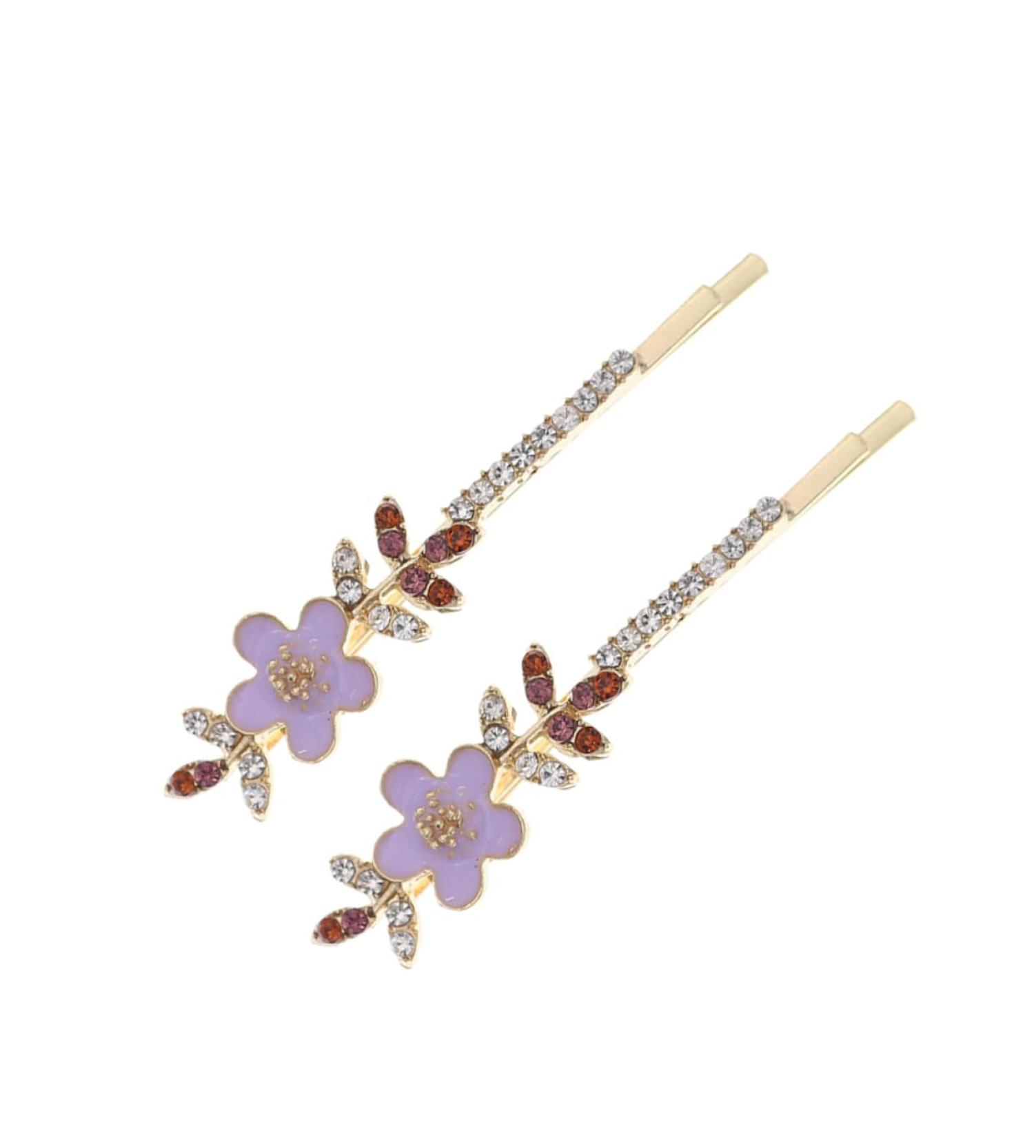 Beatifufu 1 Pair Rhinestone Flower Hair Clip Hair Accessories Rhinestone Barrettes Hair Clips for Decorative Hairpins Bobby Pin Hair Barrettes Rhinestone Hair Clips - Buy Online on GoSupps.com