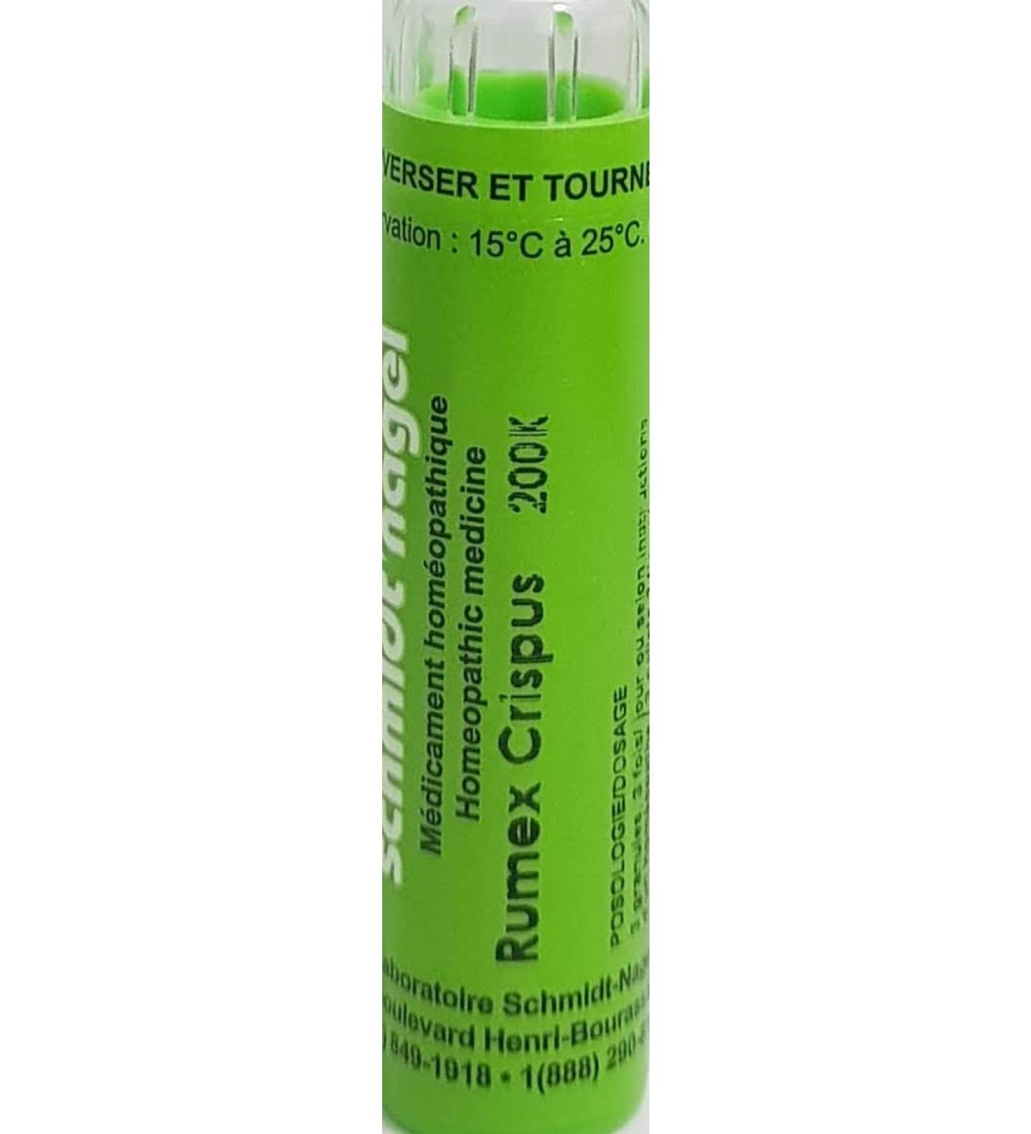 Rumex Crispus 200K Homeopathy Medicine Schmidt-Nagel Canada (Homeodel) 90 pellets/granules - Buy Online on GoSupps.com