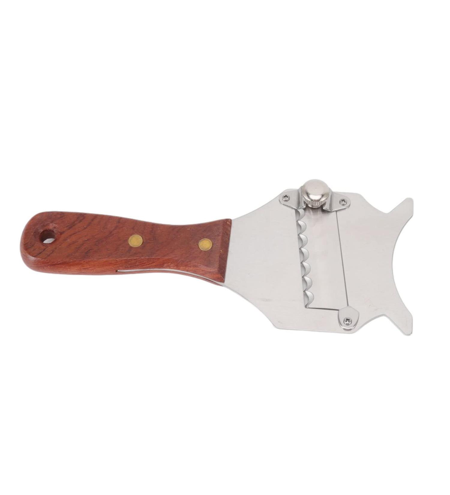 MOTUZP Truffle Shaver | Stainless Steel Cheese Grater & Cutter | Ergonomic Wooden Handle for Perfect Truffles - Buy Online on GoSupps.com