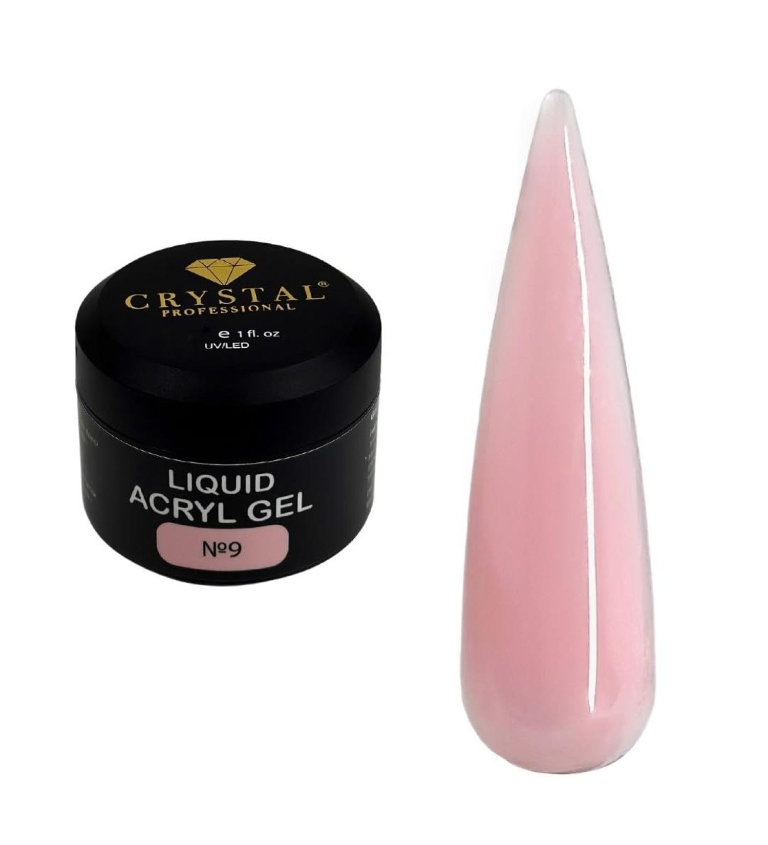  Crystal Professional Acrylic Gel 12ml | Acrylic Gel with Self Smoothing Texture and Hard Gel Properties | Clear Polygel for Nail Extension and Repair | Nail Gel | Rose 009 - Buy Online on GoSupps.com