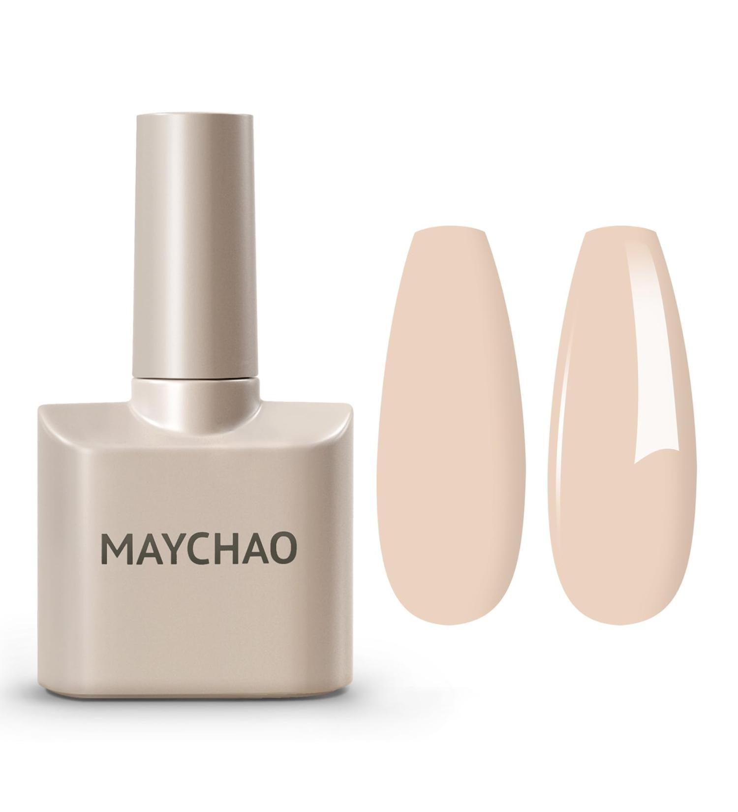MAYCHAO 15ML Gel Nail Polish 1Pc Neutral Nude Gel Polish Soak Off UV LED Skin Tone Nail Gel Polish Nail Art Starter Manicure Salon DIY at Home 0.5 OZ - Buy Online on GoSupps.com