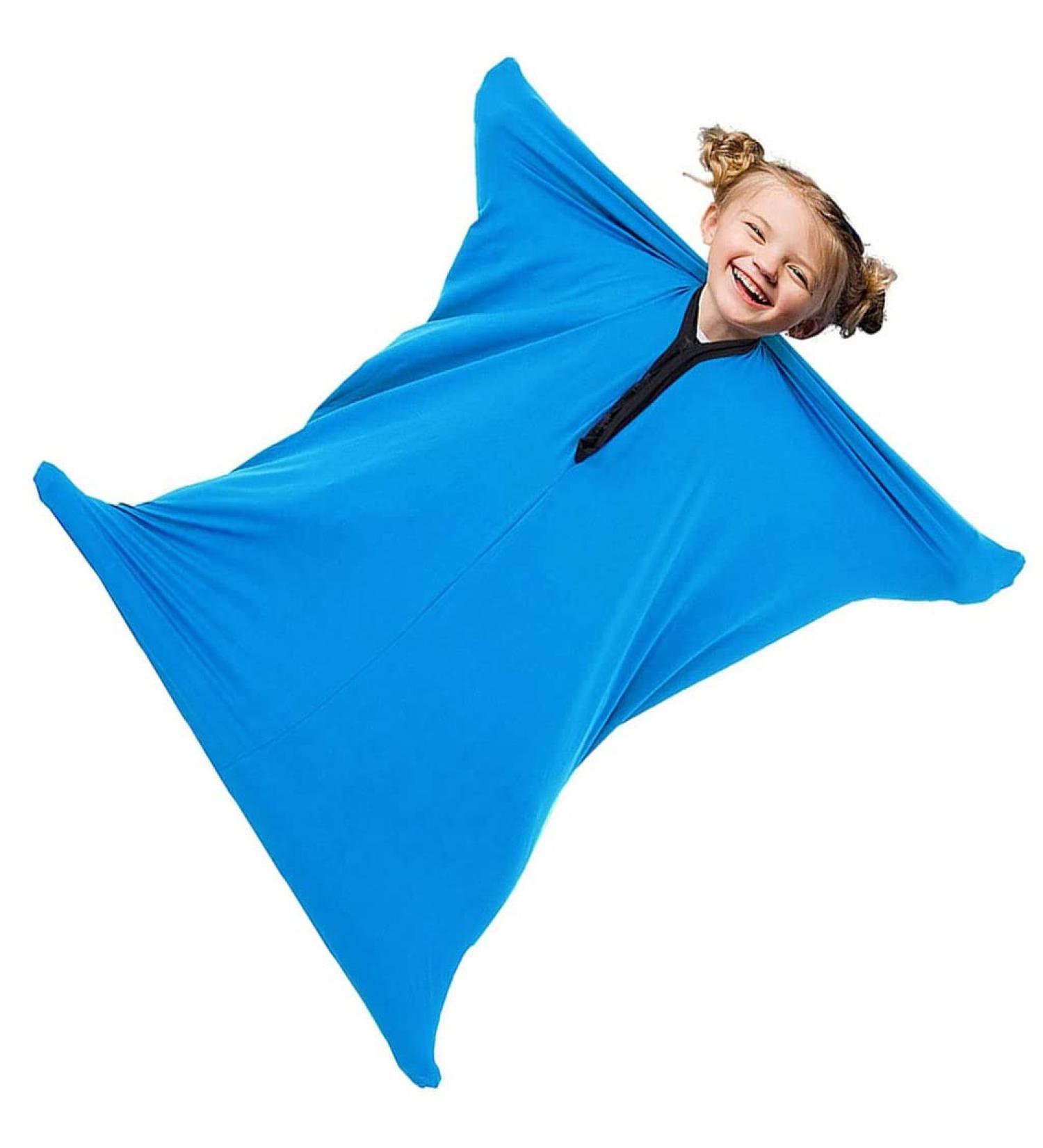 Sensory Sock Body Sock Premium | Age 3-18 | Durable Seams | Stretchy Material | Autism & SPD | Sky Blue, Size S/Small - Buy Online on GoSupps.com