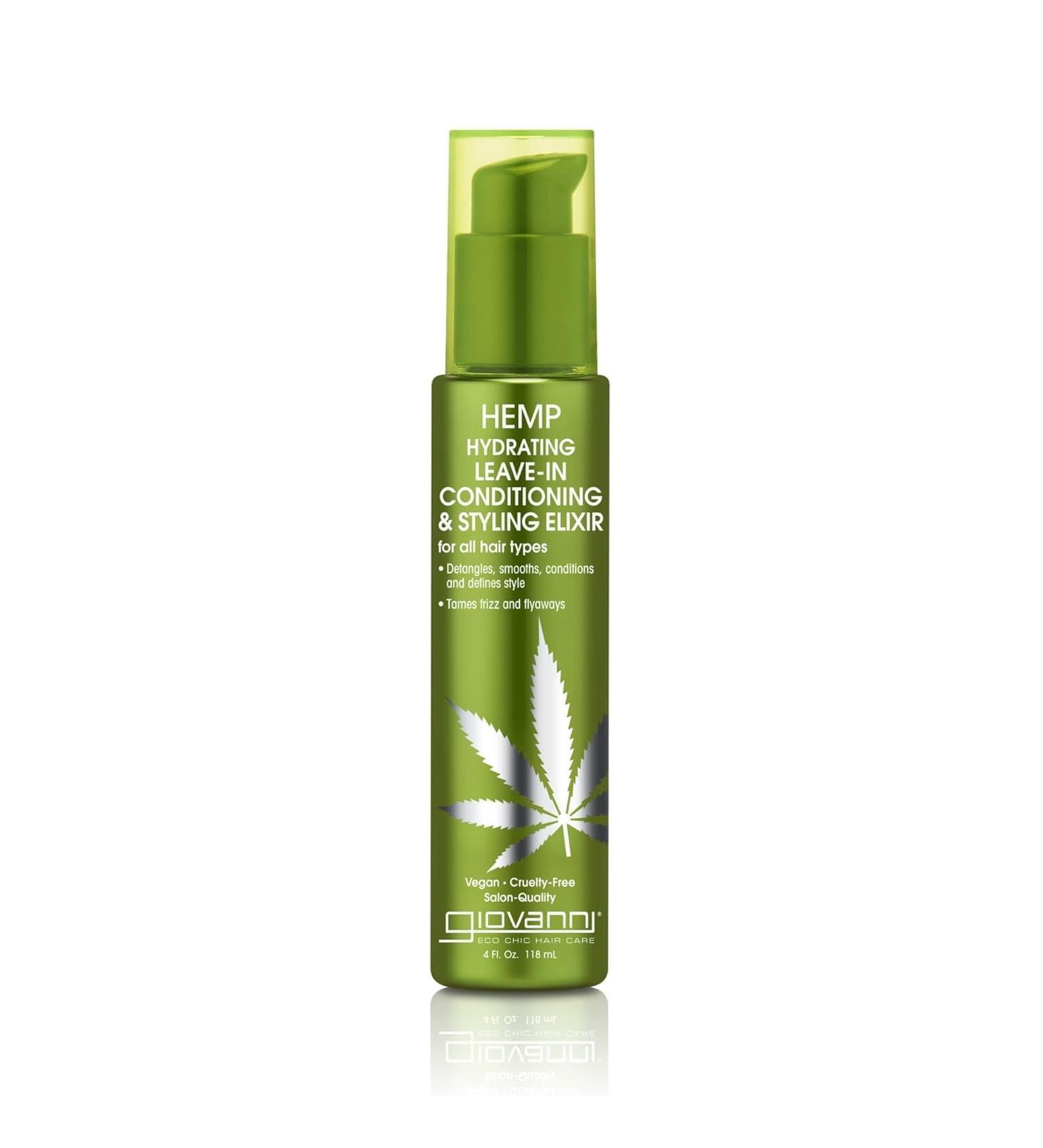 Giovanni Cosmetics Hemp Leave-In Conditioner & Styling Elixir - 162g | Nourish Smooth & Style Your Hair - International Shipping Available - Buy Online on GoSupps.com