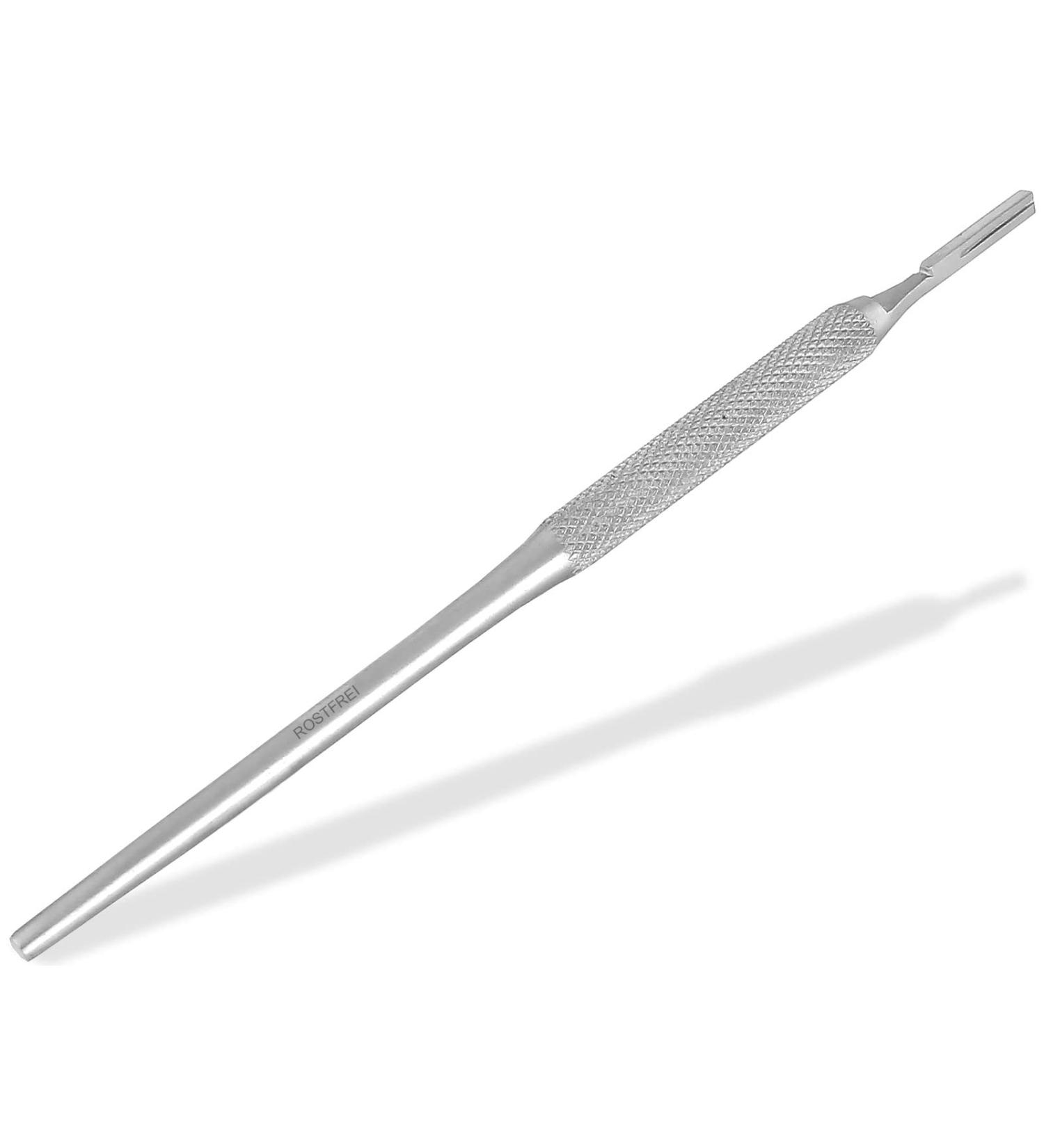 High-Quality Stainless Steel No.3 Scalpel Handle - Round Design for Precision Surgery | International Shipping Available - Buy Online on GoSupps.com
