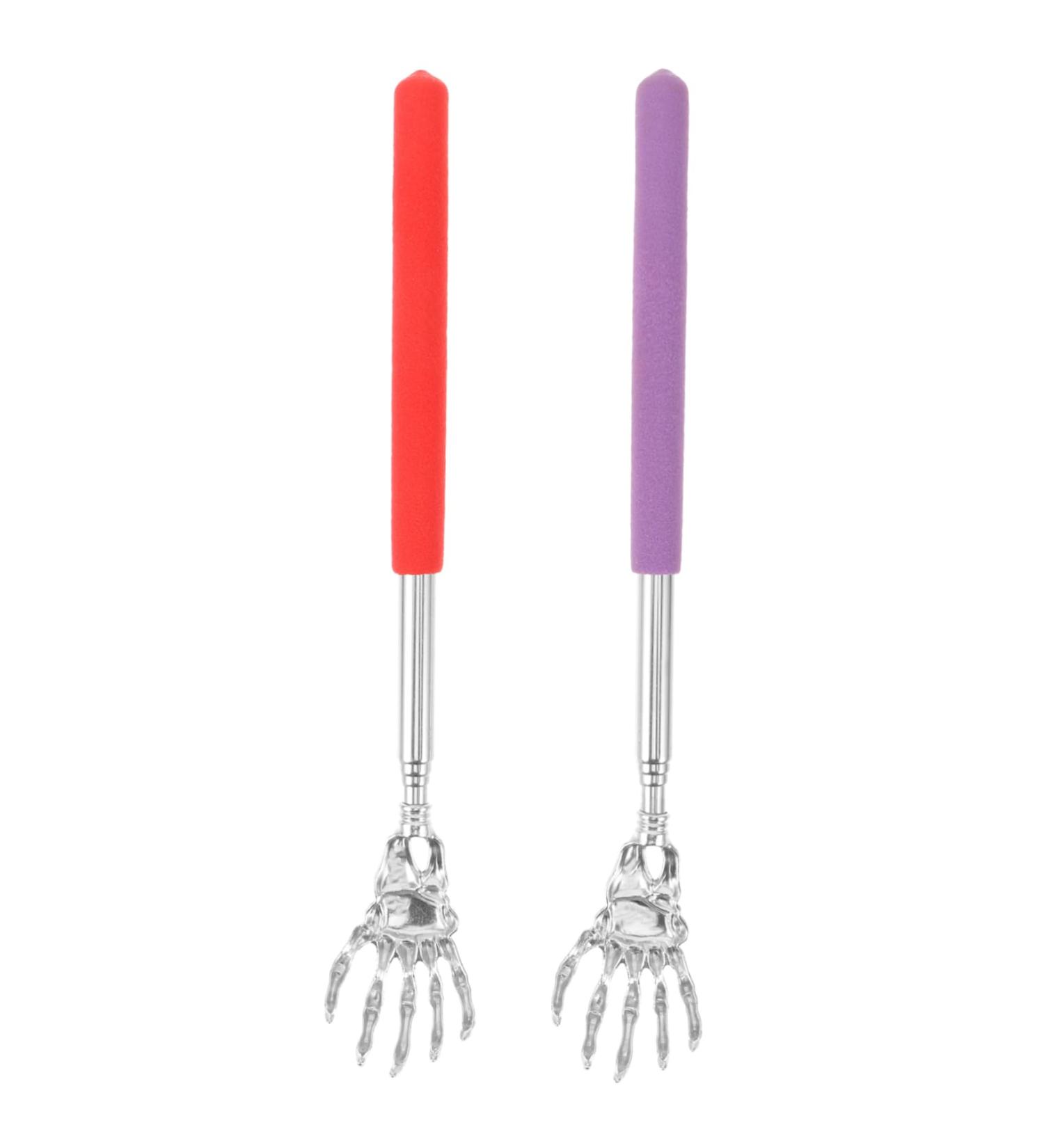 Fomiyes 2-in-1 Telescopic Back Scratcher & Metal Spatula - Rust-Proof Itching Massager & Collage Lip Mask | International Shipping Available - Buy Online on GoSupps.com