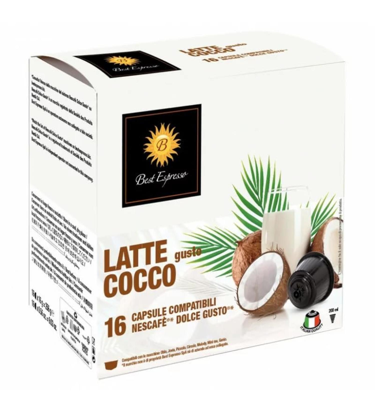 x192 Coffee Chocolate Coconut Capsules Compatible with Dolce Gusto