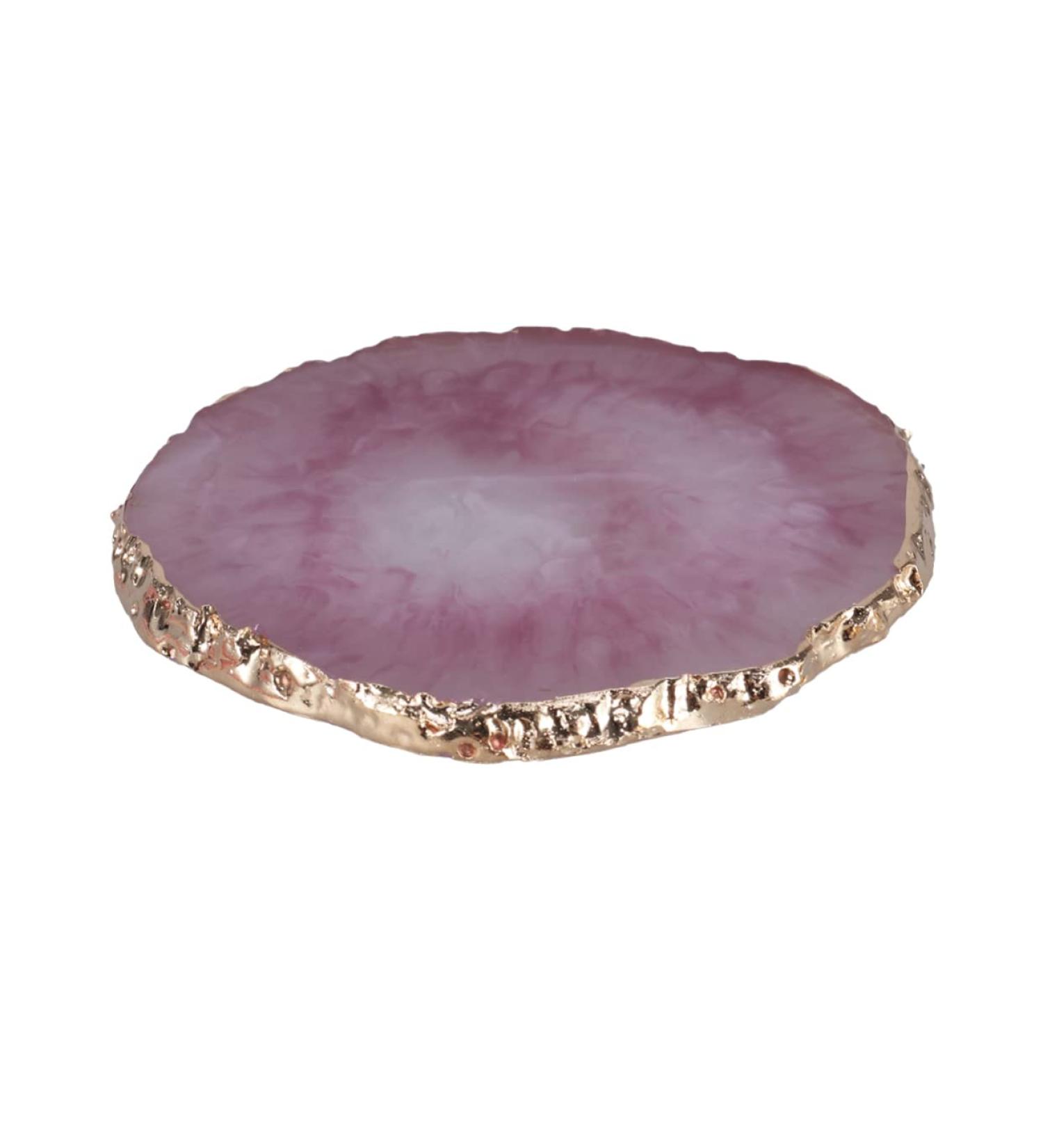 KALLORY Makeup Pallet Round Tray Nail Painting Tray Manicure Resin Palette Gel Finished Nail Art Nail Polish Medium Purple - Buy Online on GoSupps.com