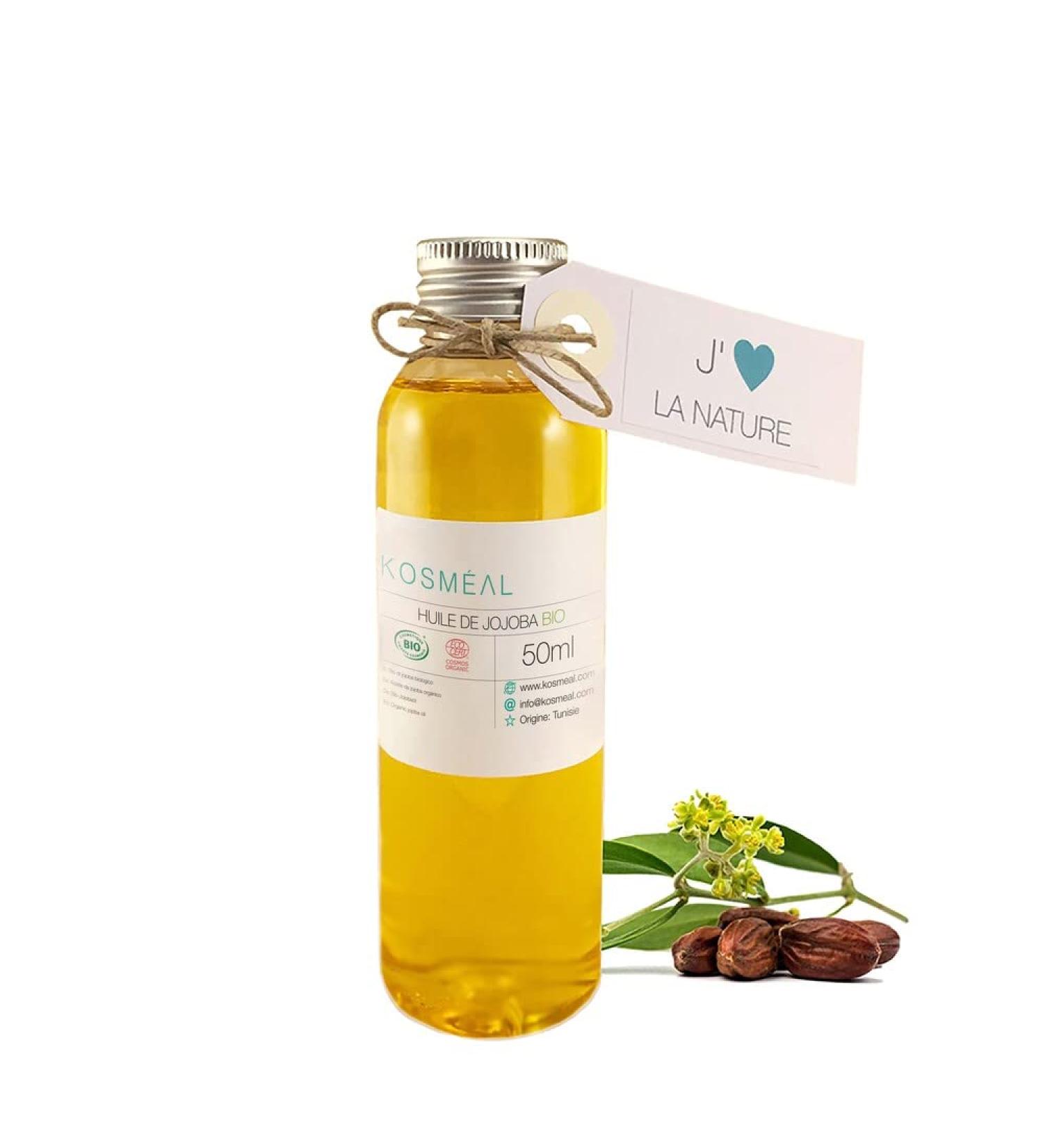 Organic Jojoba Oil - Certified Organic and Ecocert - 50 ml - Buy Online on GoSupps.com