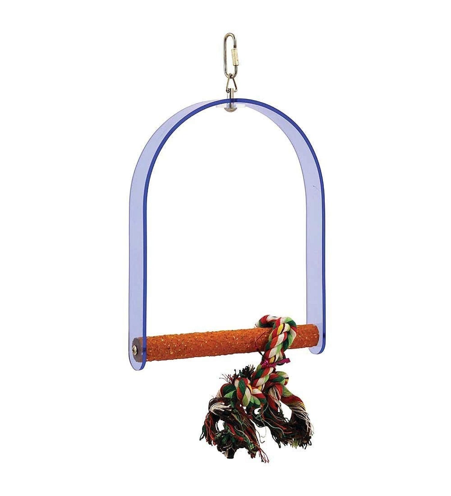 Sanded Nail Trimming Arch Swing Parrot Perch - Large Sanded Nail Trimming Arch - L