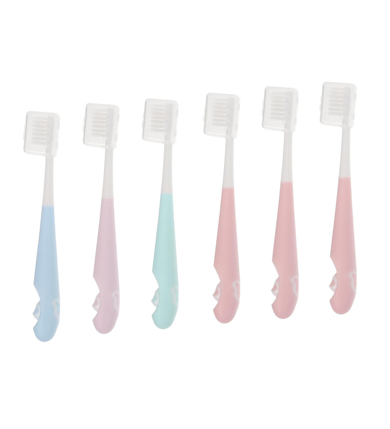 Shop Minkissy Children's Soft Bristle Toothbrush Set Perfect Travel and Household Cleaning Tool for Kids - Buy Online on GoSupps.com
