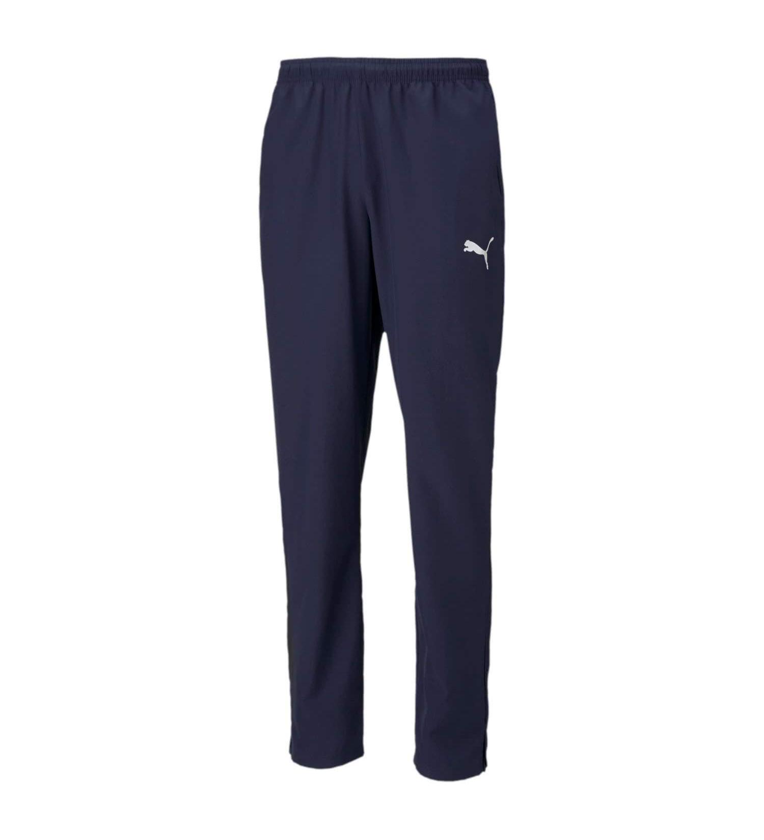 PUMA Men's Jogging Pants Teamrise Sideline Pants L Peacoat-puma White Solid Color