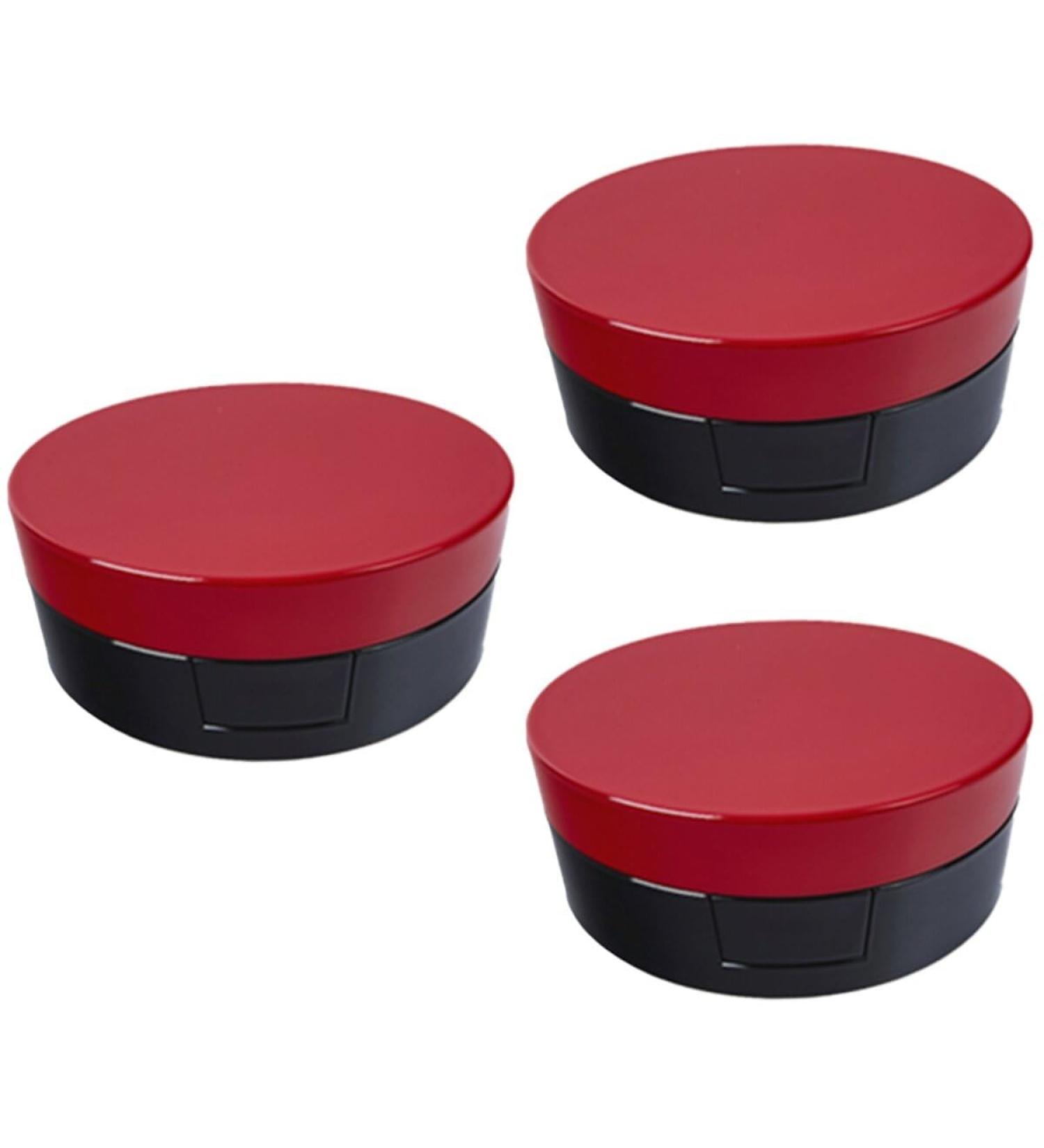 Beaupretty Foundation Cream Case - 3pcs Empty Cushion Compact for Makeup Accessories - Red BB Cream & Face Powder Case - Buy Online on GoSupps.com