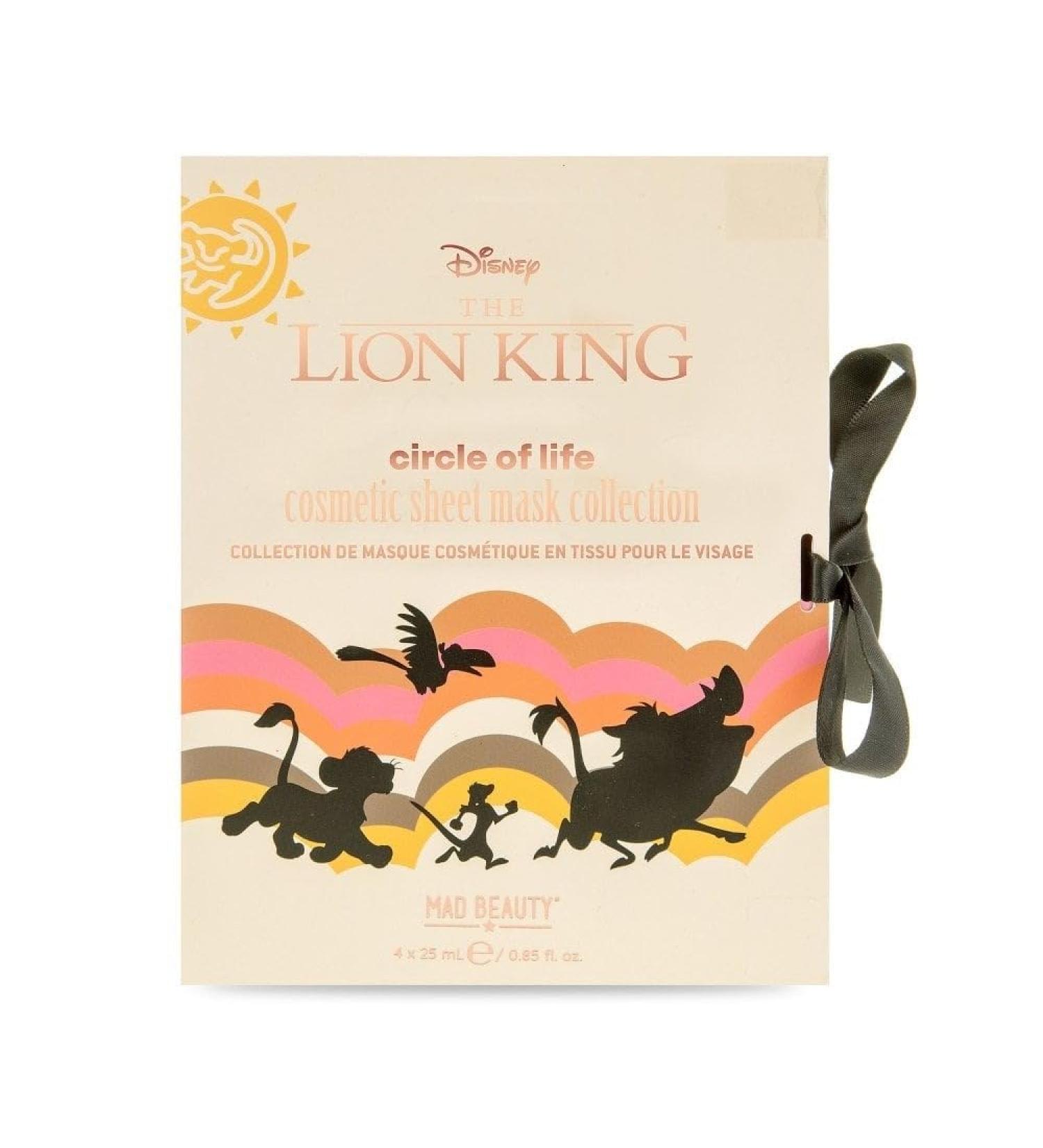 Mad Beauty - Disney The Lion King Cosmetic Face Sheet Mask Collection - 4 x 25 ml - Buy Online on GoSupps.com