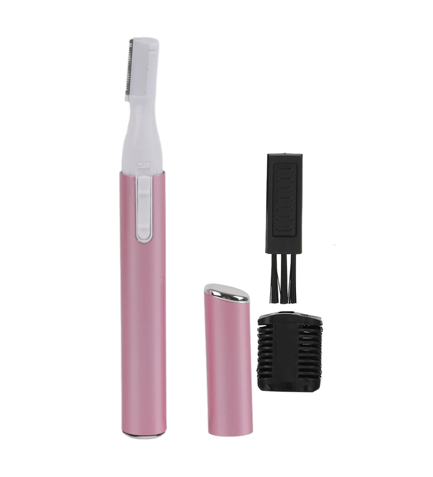 Buy Electric Eyebrow Trimmer - Portable Painless Hair Removal Tool for Women - Pink - Buy Online on GoSupps.com