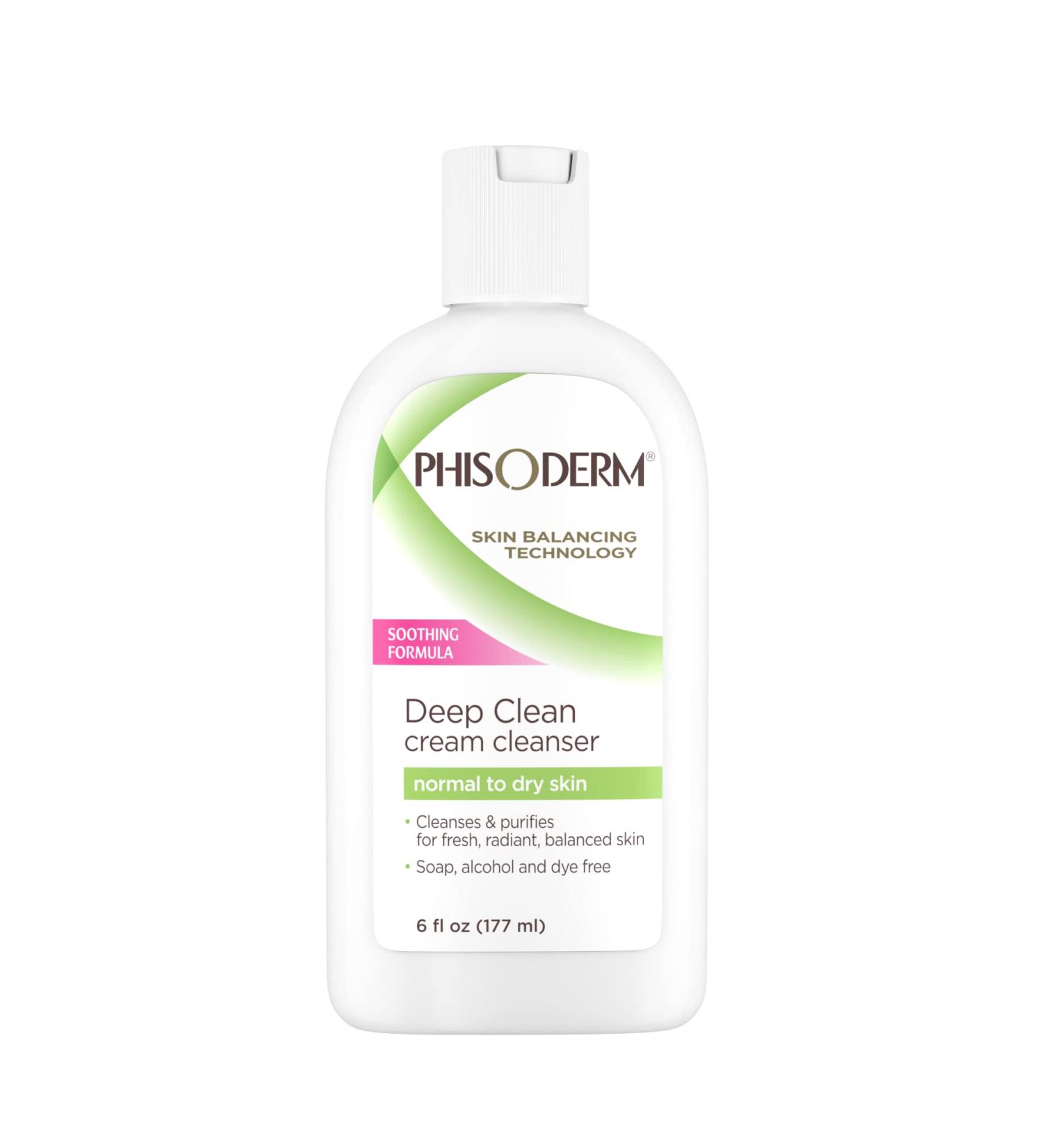 Hisoderm Deep Clean Cream Cleanser for Normal to Dry Skin - 6 fl oz Bottle (Pack of 6) - Buy Online on GoSupps.com