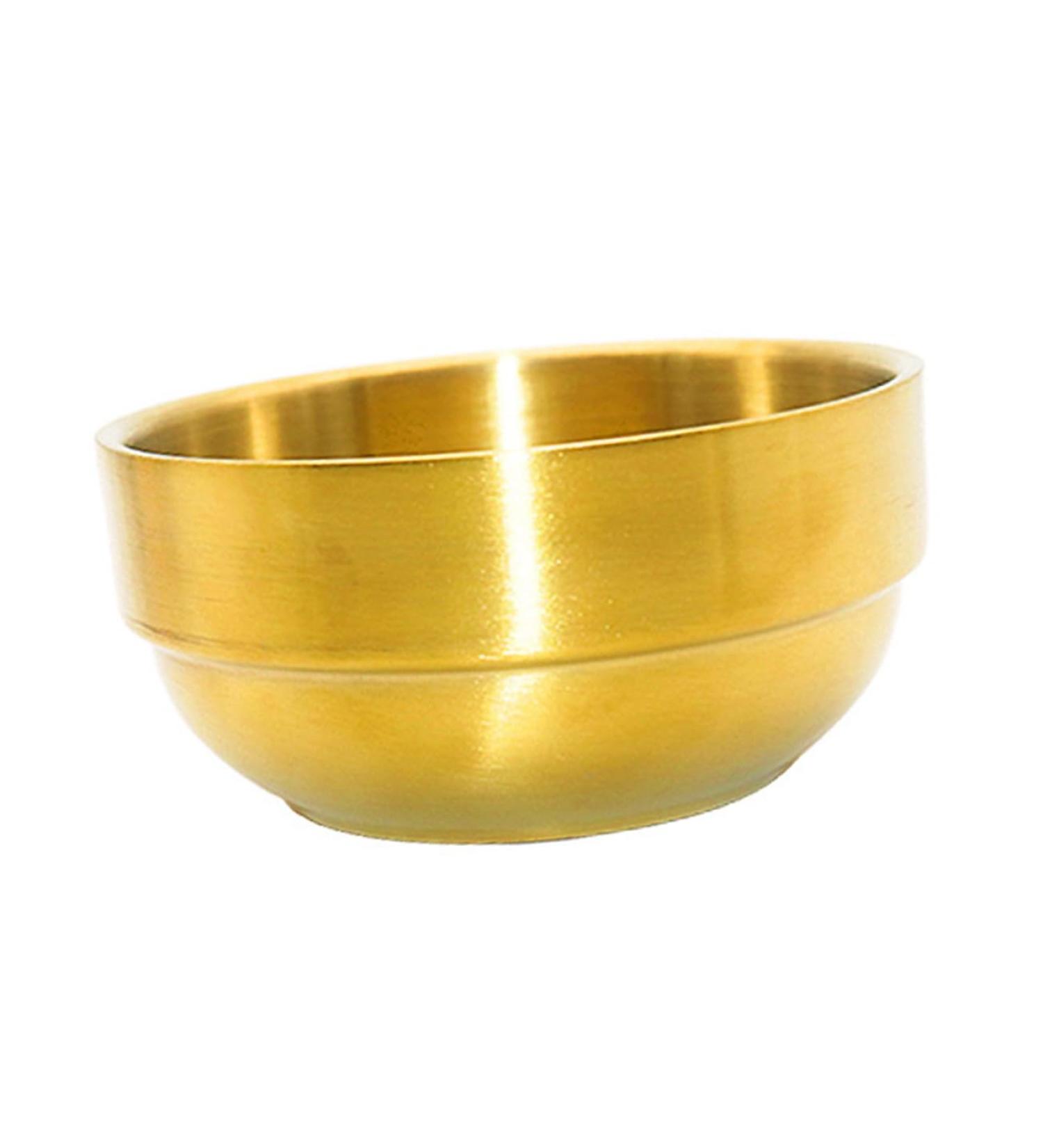Coophya Foam Dishwasher Bart Soap Cream Bowl Essential Oil Foam Shell Face Cleaning Cup & Hairdressing Accessories Stainless Steel Golden 9x9x4.9cm - Buy Online on GoSupps.com