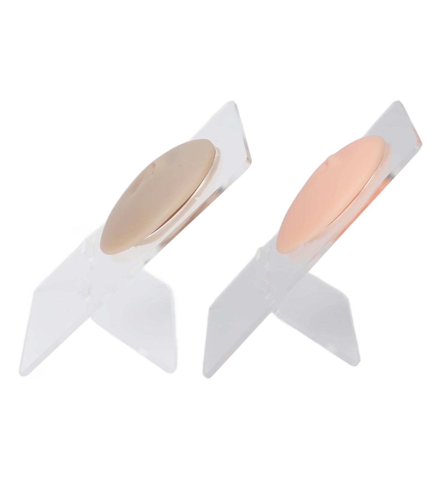 2pcs Silicone Belly Model for Piercing Practice | 3D Belly Button Model with Display Holder - Perfect for Artists & Studios - Buy Online on GoSupps.com