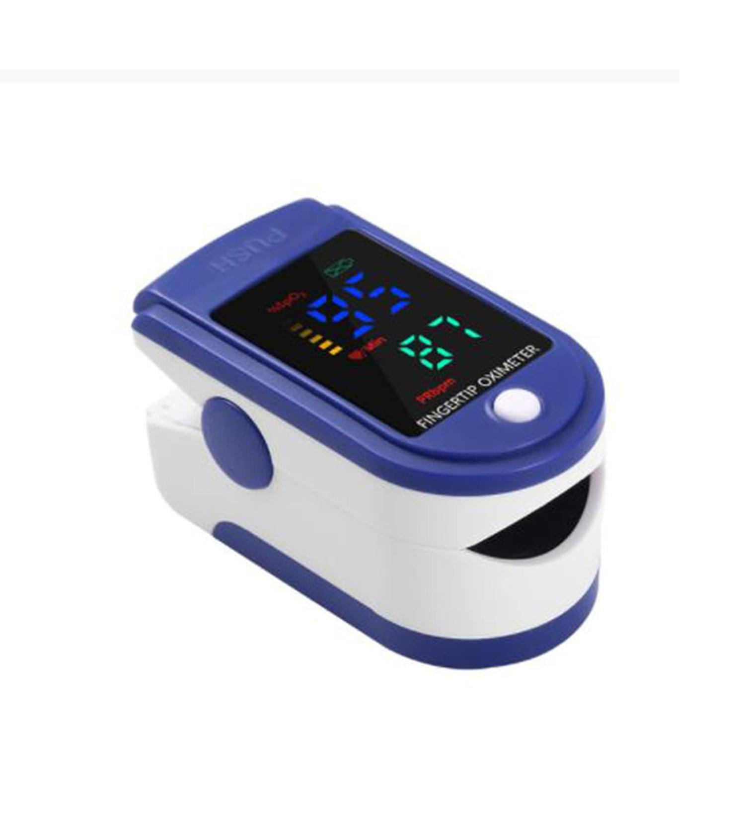 Joyfitness Portable Finger Tip Saturation Monitor - LED Blood Oxygen Monitor for SPO2 & Pulse Frequency All-in-One Device for Blood Pressure Blue - Buy Online on GoSupps.com