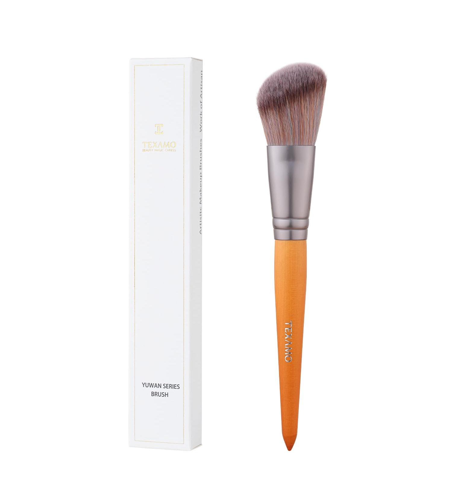 Angled Contour Blush Brush - Soft Makeup Brush for Blending & Contouring | Wooden Beauty Tool M02 - International Shipping Available - Buy Online on GoSupps.com