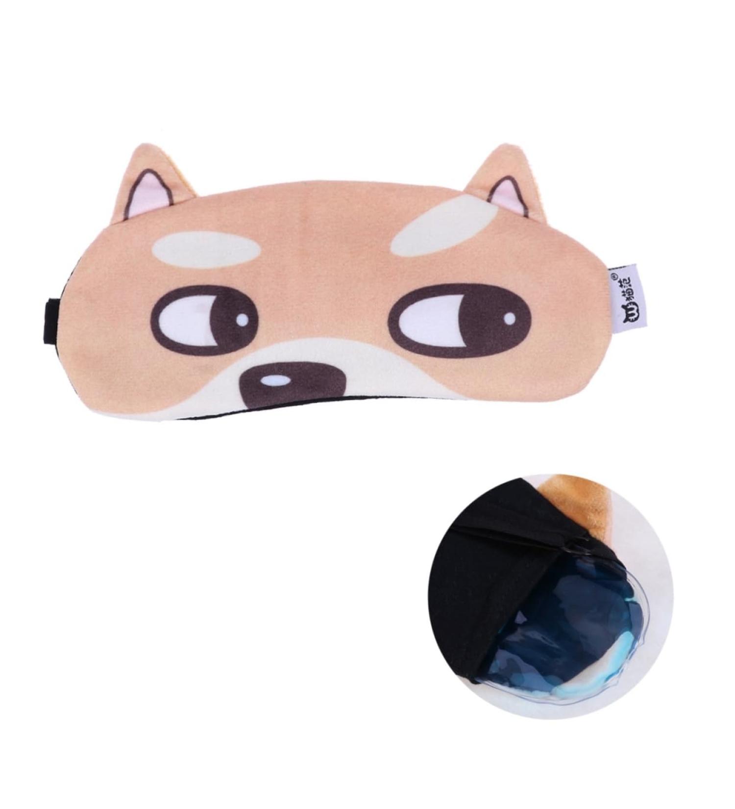 Fomiyes Cooling Eye Mask - Cartoon Design | Yoga Eye Pillow & Eye Compress | Dual Purpose Sleep Mask - Buy Online on GoSupps.com