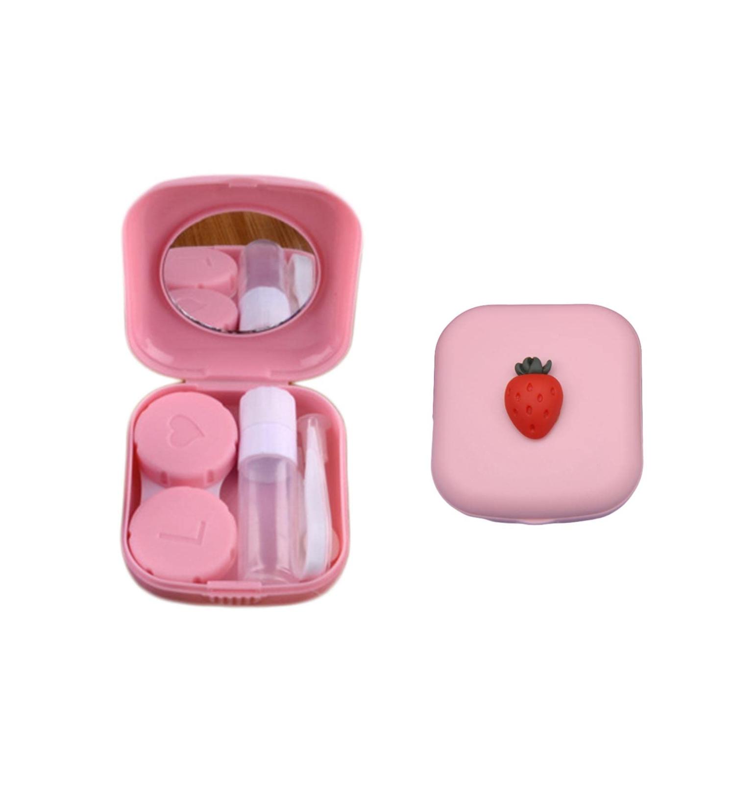 Travel Contact Lens Container Set | Hygiene Focused with Mirror Tweezers & Suction Cups Ideal for On-the-Go Care - Buy Online on GoSupps.com