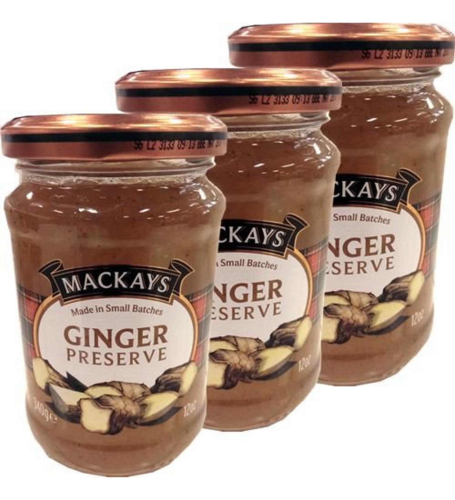 Mackays Mackays Ginger Marmalade Pack of 3 jars of 340g (ginger jam)