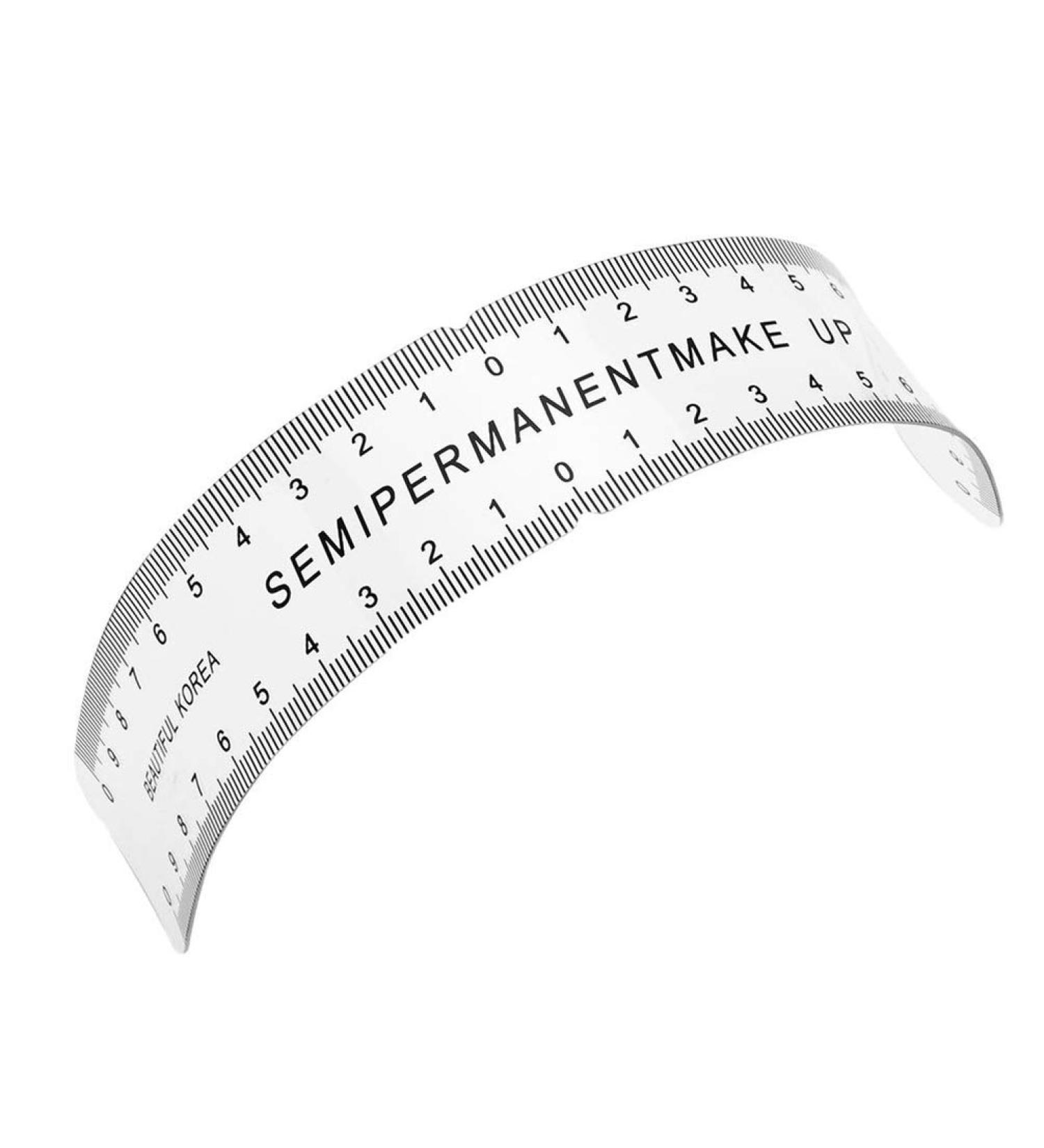 Healifty Plastic Curved Eyebrow Embroidery Ruler for Lady | Makeup & Tattoo Measure Tool - Buy Online on GoSupps.com