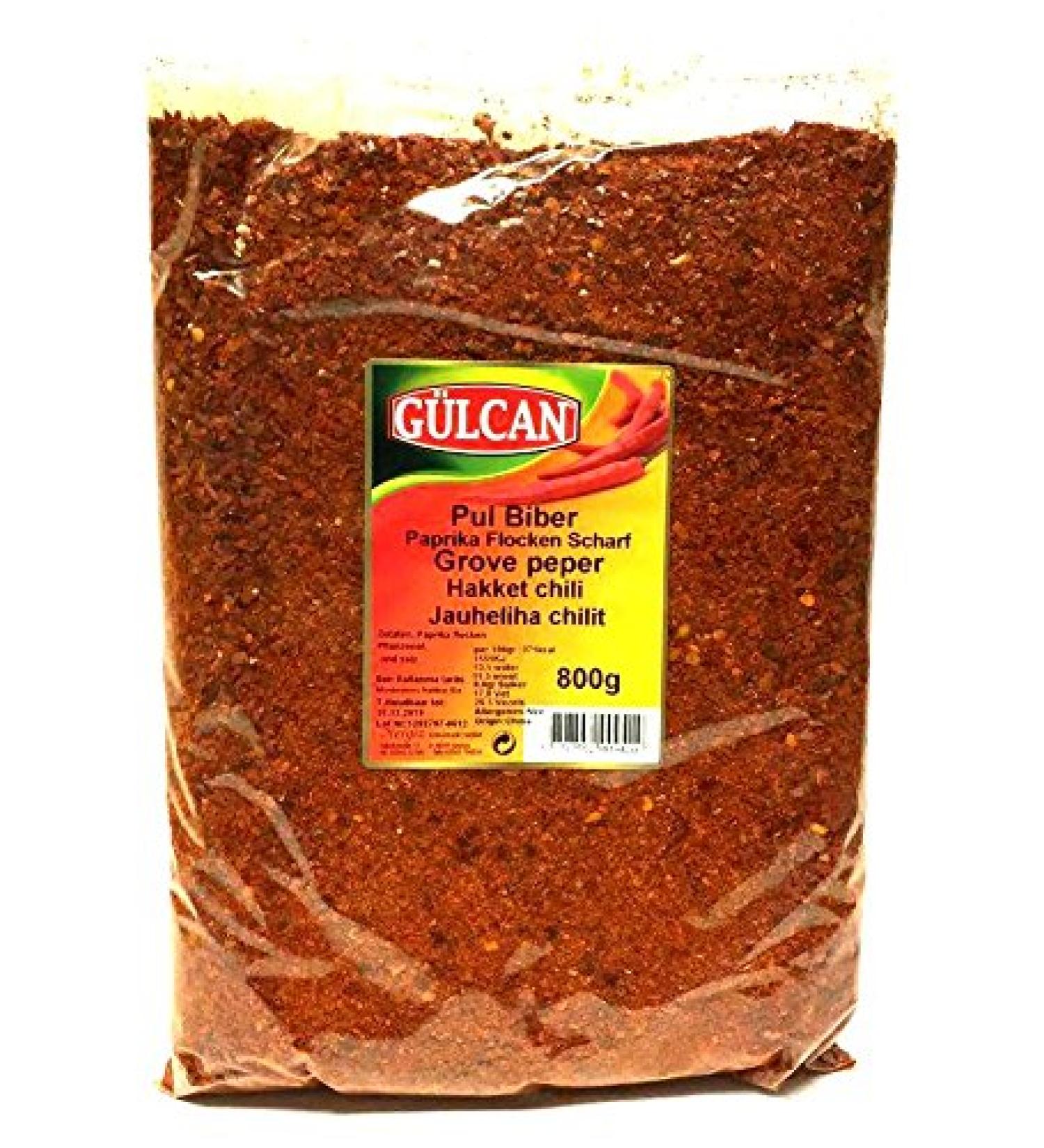 G lcan Pul Biber Paprika Powder Paprika Flakes Hot XL Bag 800g