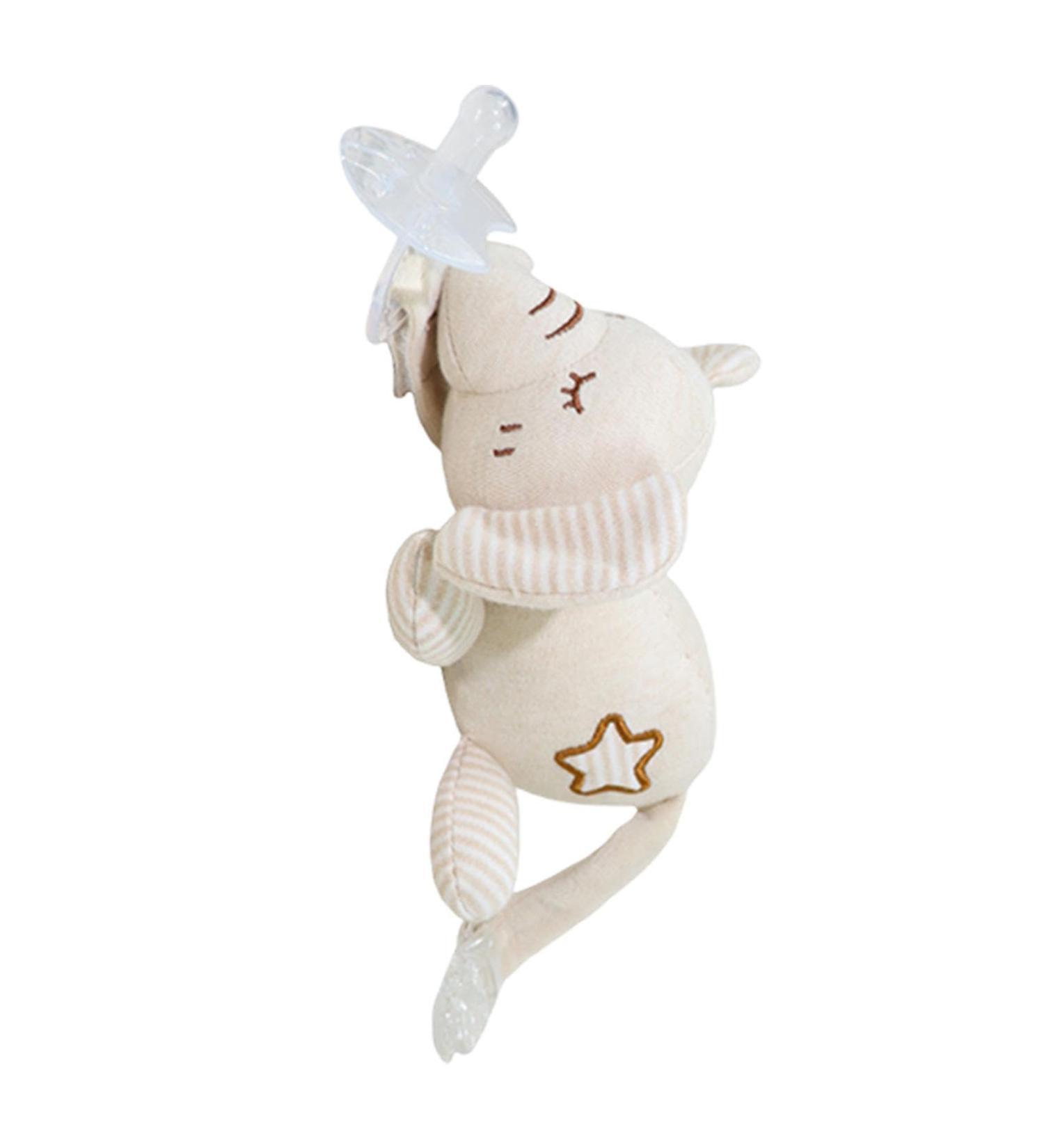 Ruilonghai Pacifier Buddy - Plush Holder & Removable Toy for Infants | Elephant Design Skin-Friendly & Perfect for Children's Parties - Buy Online on GoSupps.com