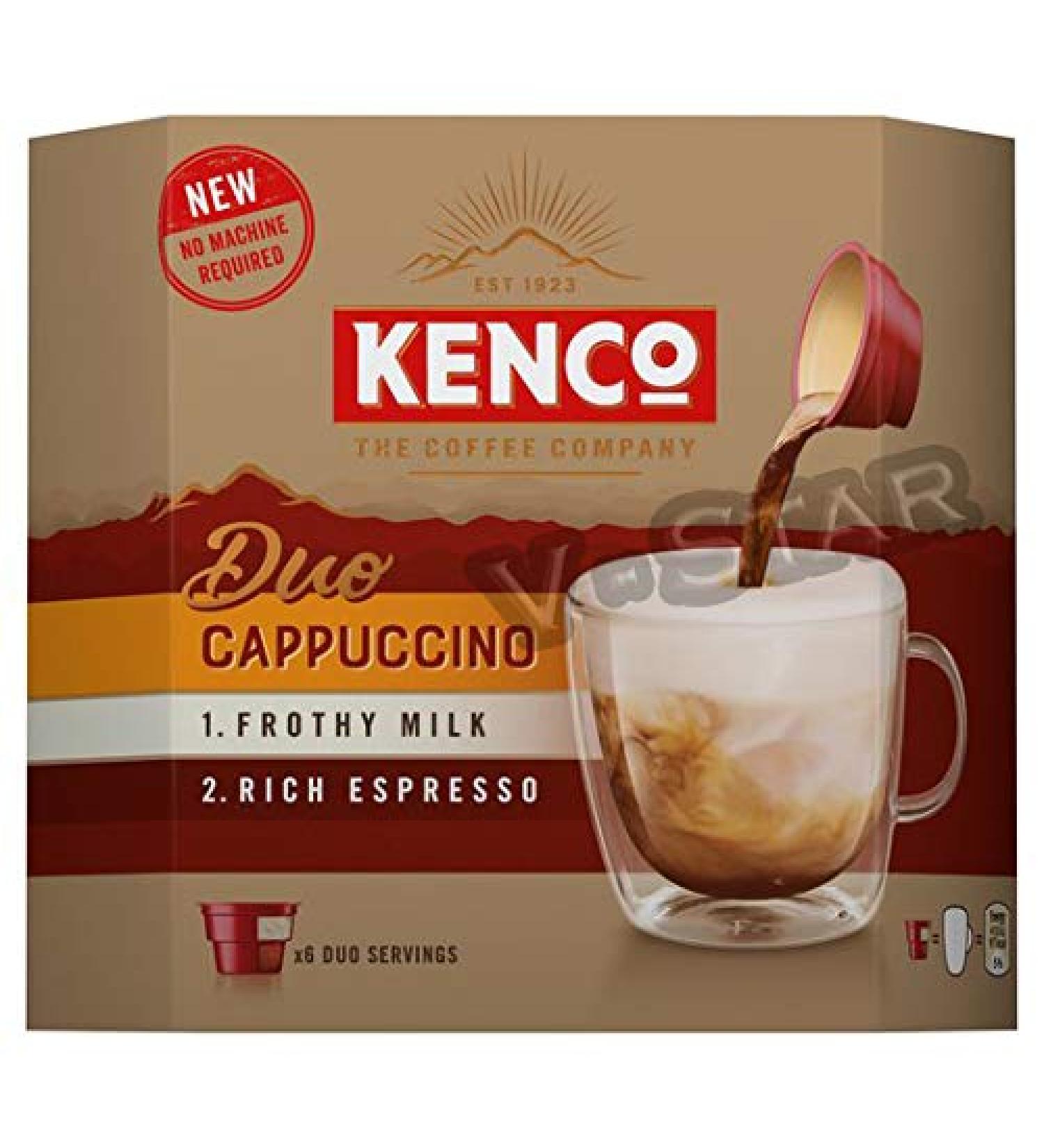 KENCO Duo Instant Coffee 6 Servings (KENCO Duo Cappuccino)