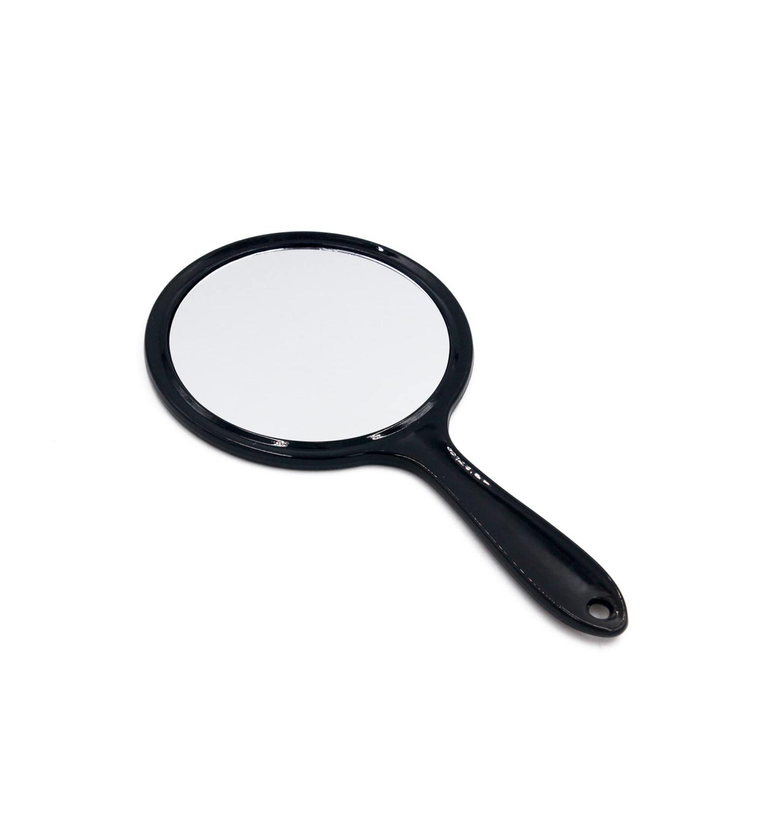 OIGUMR Small Double-Sided Handheld Mirror | 1X/2X Cute Hand Mirror 4.5 x 8.2 inch - Black | Compact and Portable Vanity Mirror - Buy Online on GoSupps.com