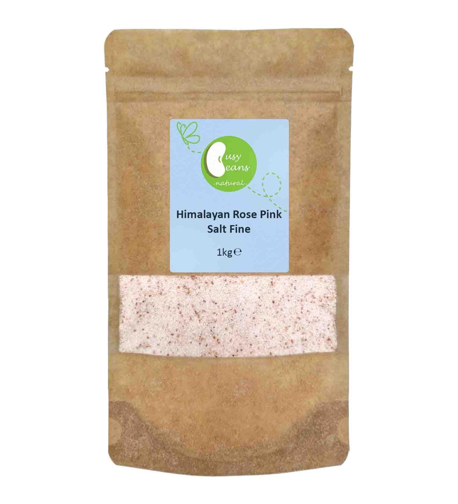 Himalayan Rose Pink Crystal Salt Fine - by Busy Beans (1kg)