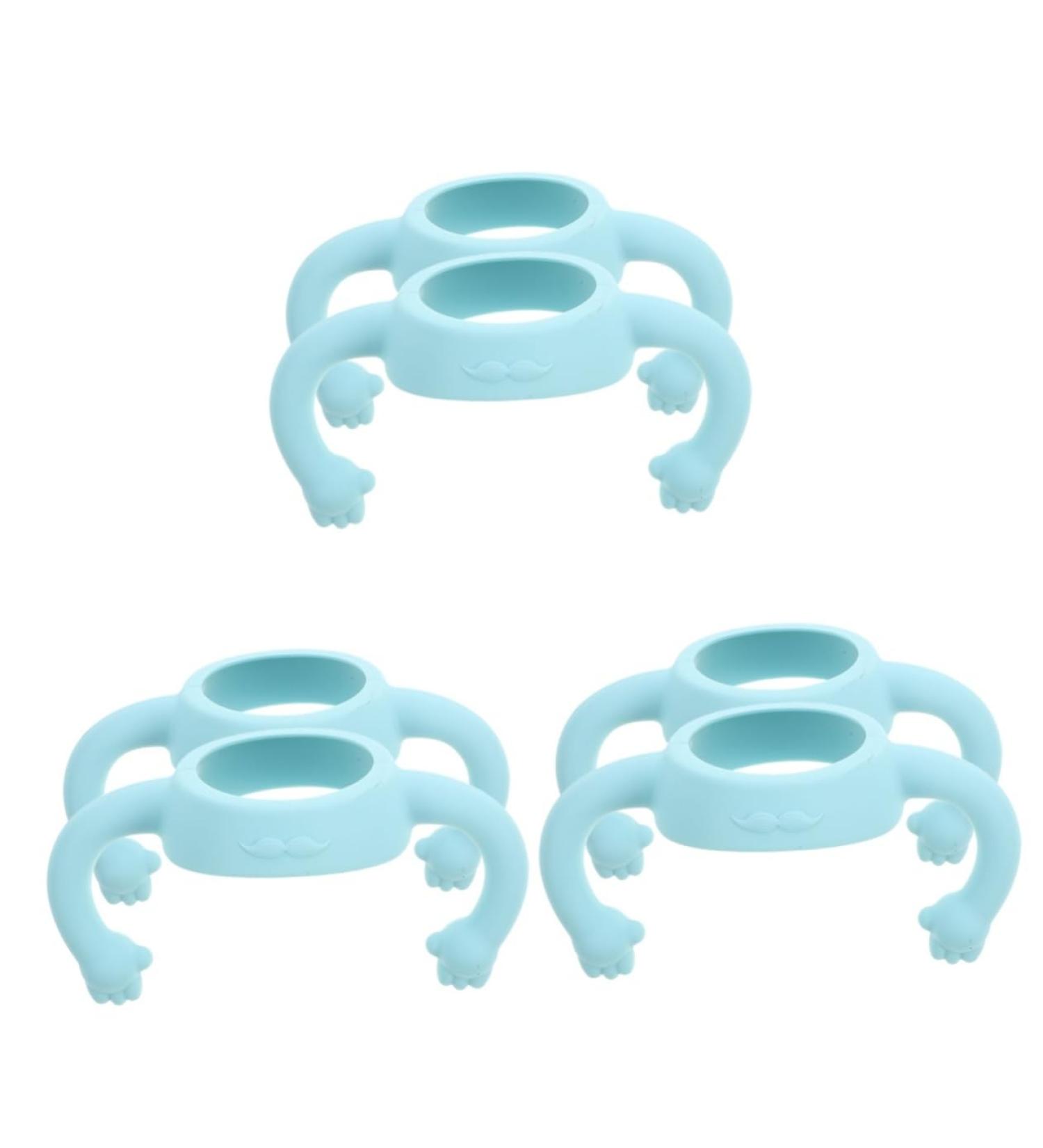Abaodam 6 Pcs Bottle Handle Bottle Grip Handle Bottle Grip Silicone Bottle Grip Feeding Bottle Soft Handle Silicone Soft Bottle Clip Accessories 14.00X5.00X5.00CMx3pcs Sky-bluex3pcs - Buy Online on GoSupps.com