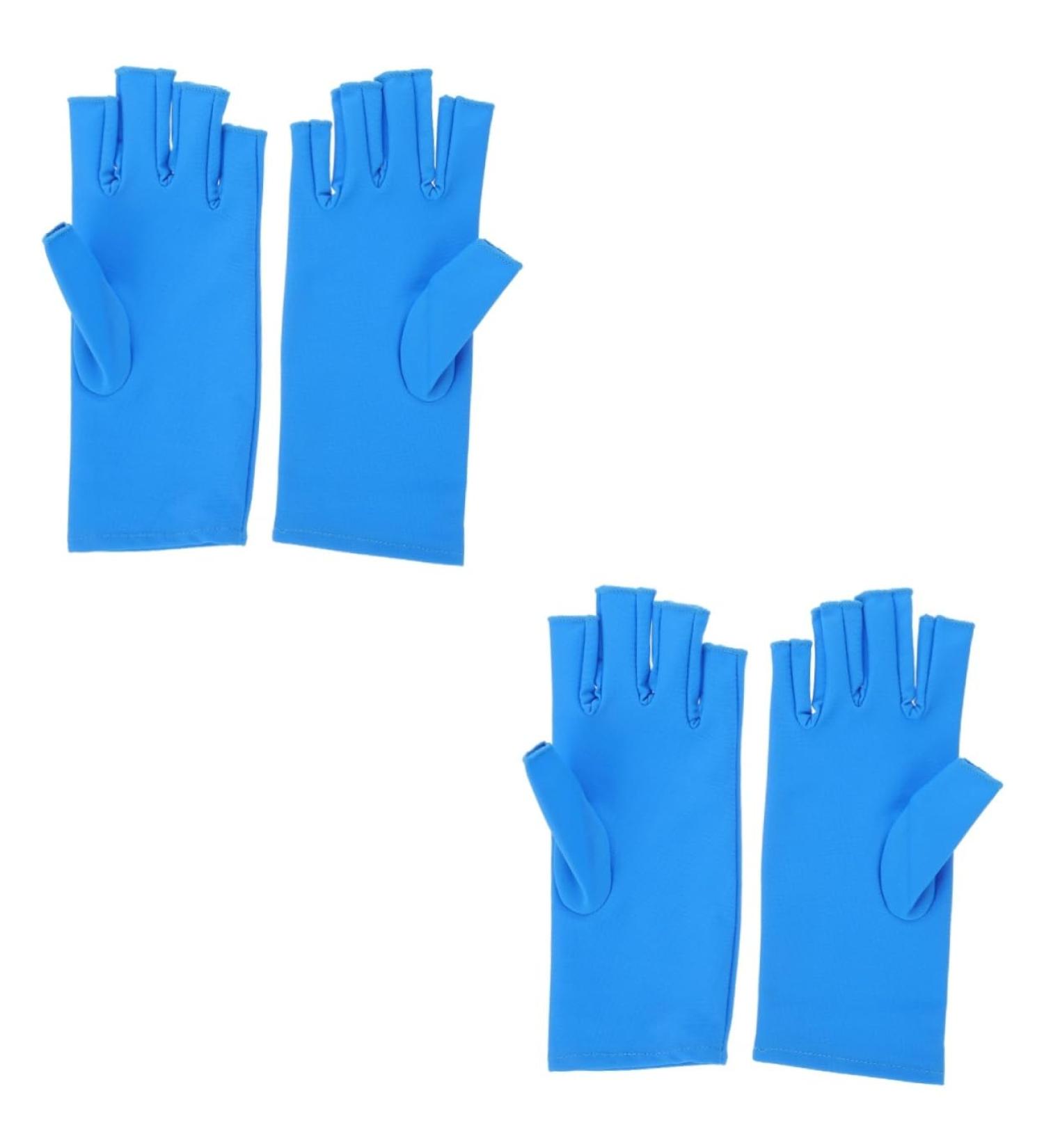 PLAFOPE 2 Pairs Nail Gloves Fingerless Gloves para U as Nails Shield Glove Nail Dryer Anti Glove Gel Nail Glove Hand Cover Glove Manicures Glove Sun Glove Tool Elastic Spandex - Buy Online on GoSupps.com