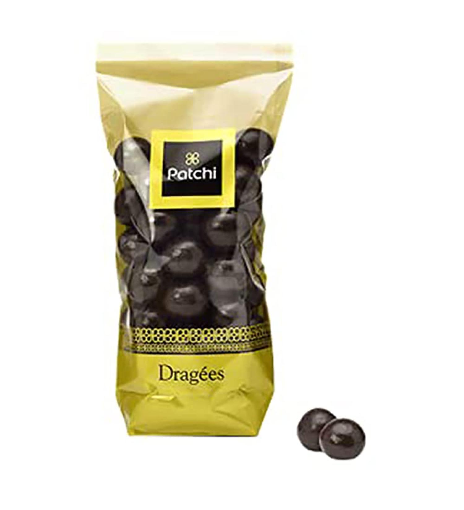 Patchi Sac de Drag es Noisettes Chocolat Noir (0.32lb) - Dark Chocolate Coated Hazelnut - Fewer Calories - All Premium Natural Ingredients Dark Chocolate 0.32lb - Buy Online on GoSupps.com