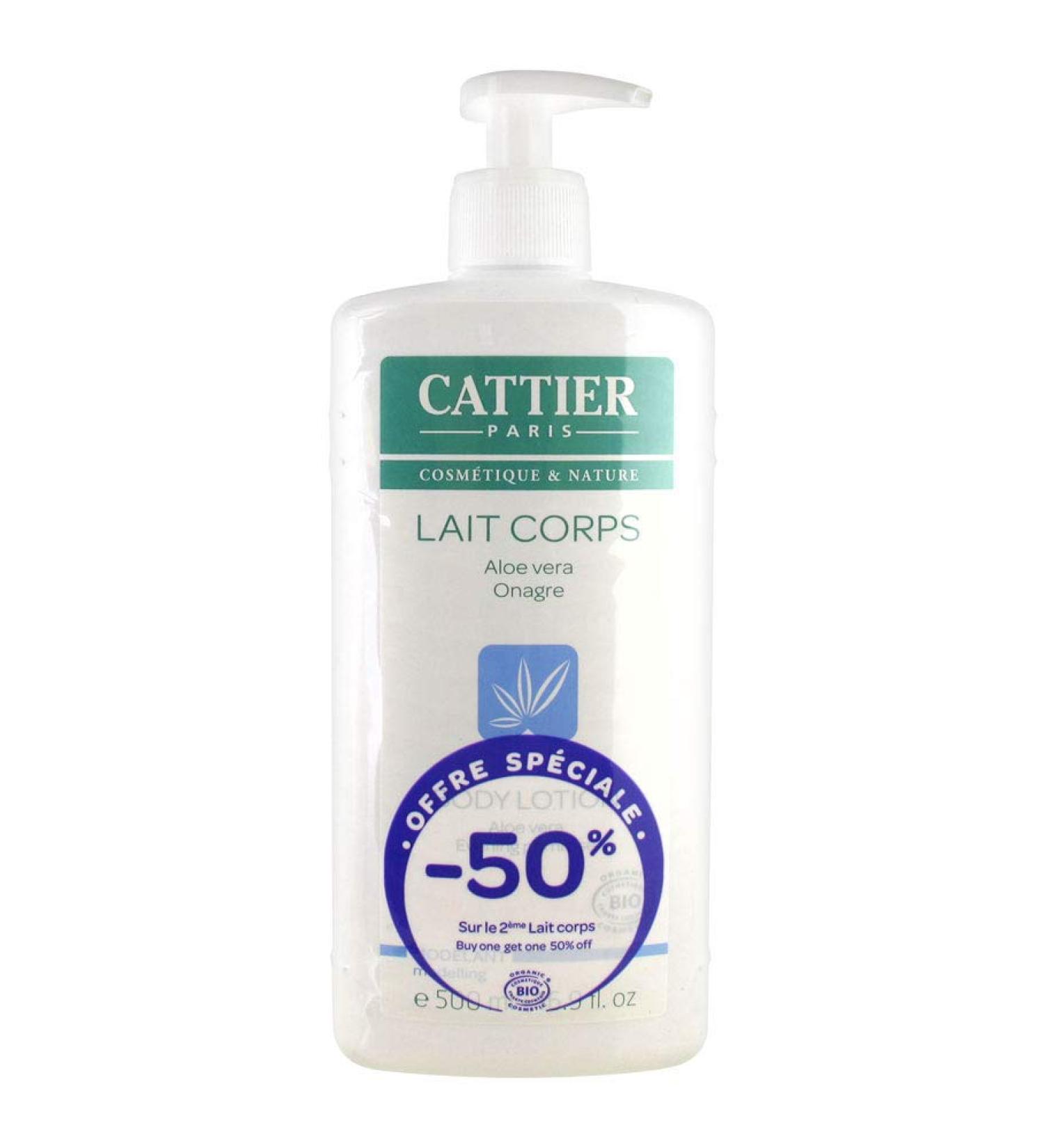Cattier Body Milk Organic Modelling Agent pack of 2 (2 x 500 ml)