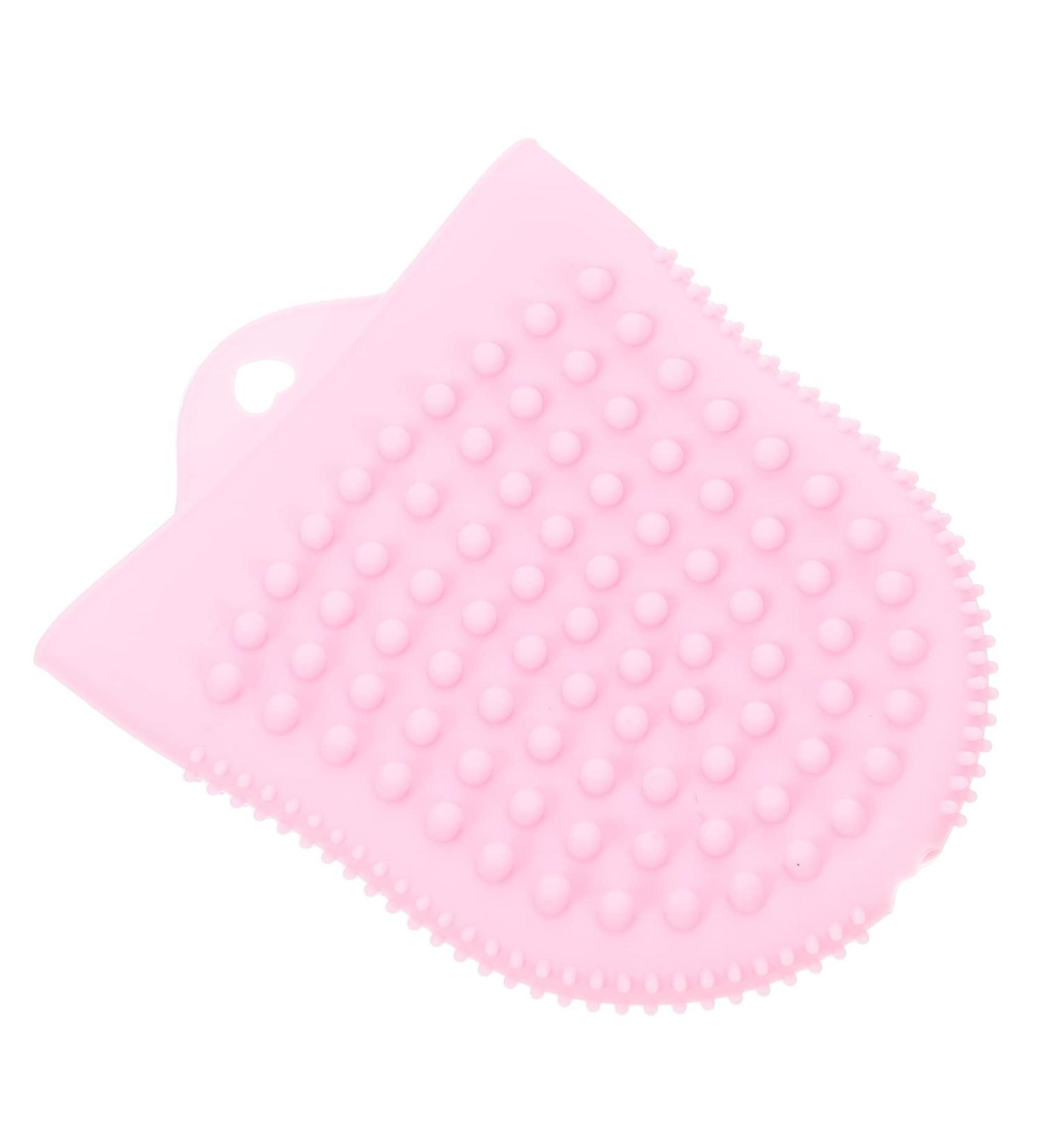 Beavorty Cleansing Massage Finger Cots Silicone Facial Face Exfoliator Facial Scrubber for face Facial Cleaning Brush Face Cleansing Tool Skin Care Brush Miss Silica Gel Household Pink 11.8X10CM - Buy Online on GoSupps.com