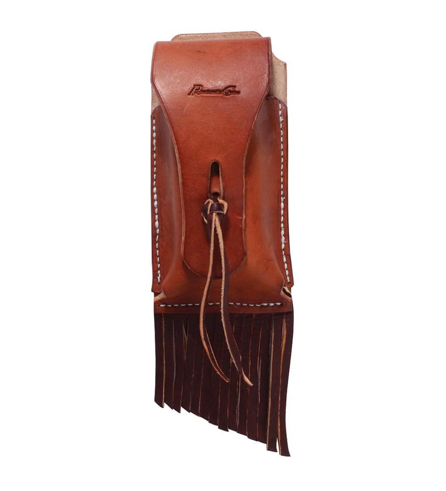 Professional's Choice Leather Powder Pouch with Fringe