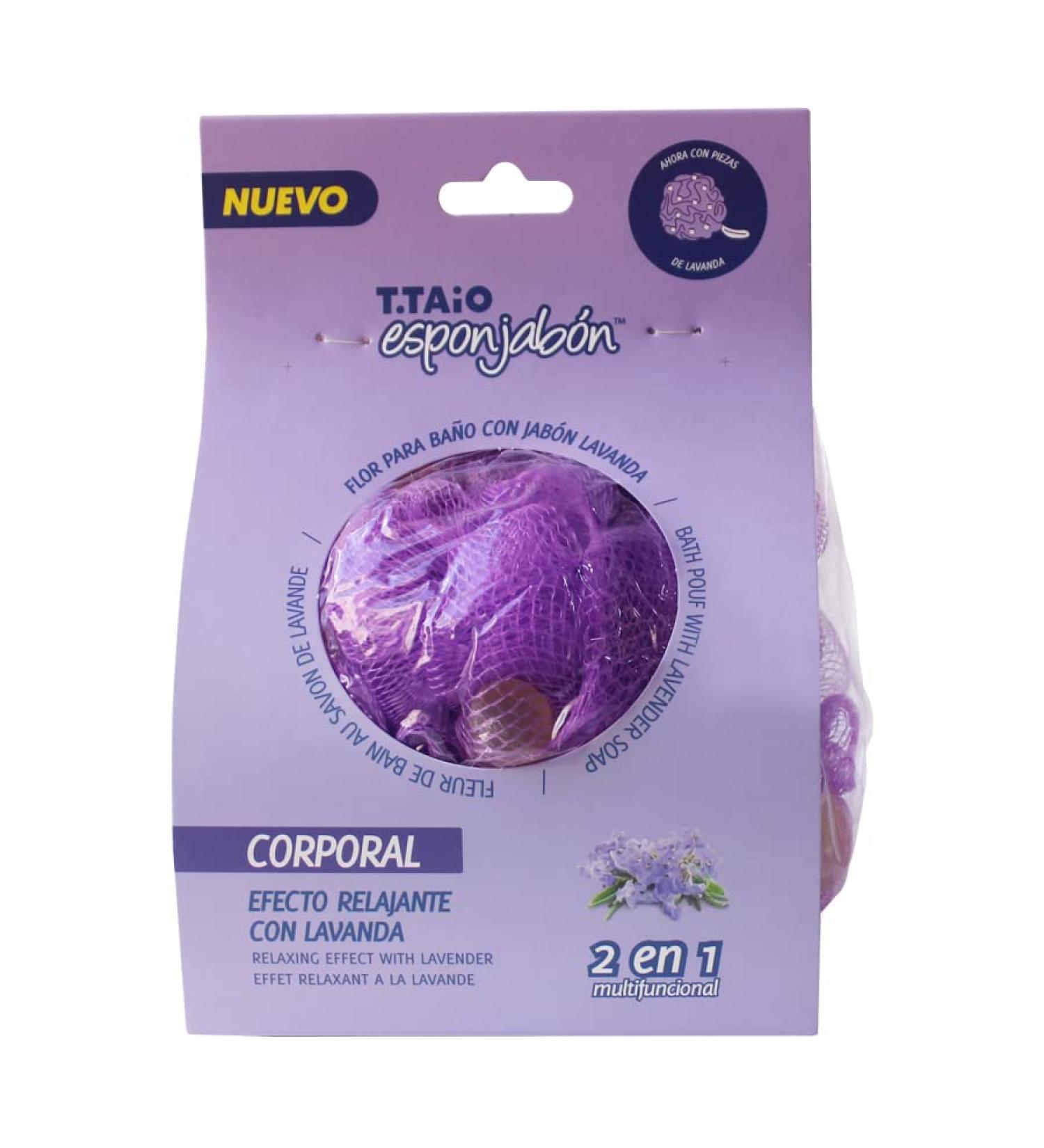 Bath Sponge with Integrated Soap (Lavender)