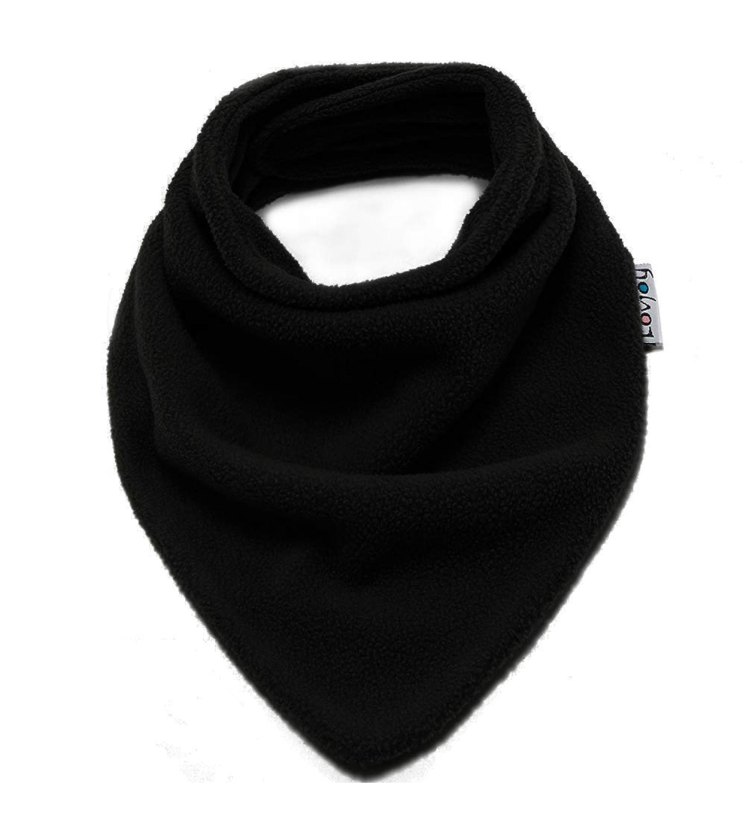 Cute Warm Fleece Baby Toddler Snood Scarf - Fits 6 months to 5 Years | Cozy & Soft | Boys & Girls Designs - Black - Buy Online on GoSupps.com