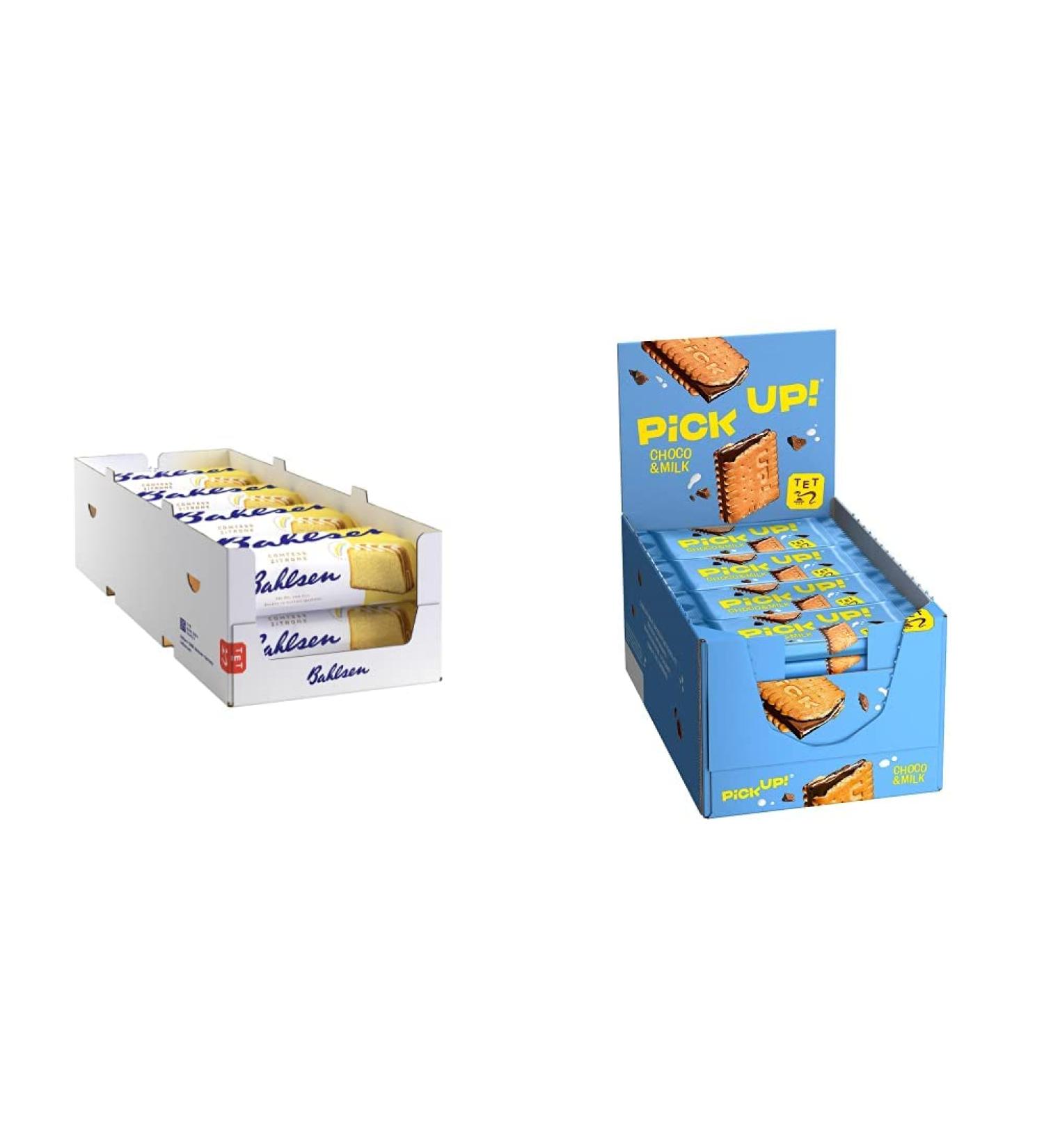 Bahlsen Comtess Lemon Cake 8-Pack & Choco & Milk Bars Bundle - Juicy Lemon Treats & Crisp Chocolate - International Shipping Available - Buy Online on GoSupps.com