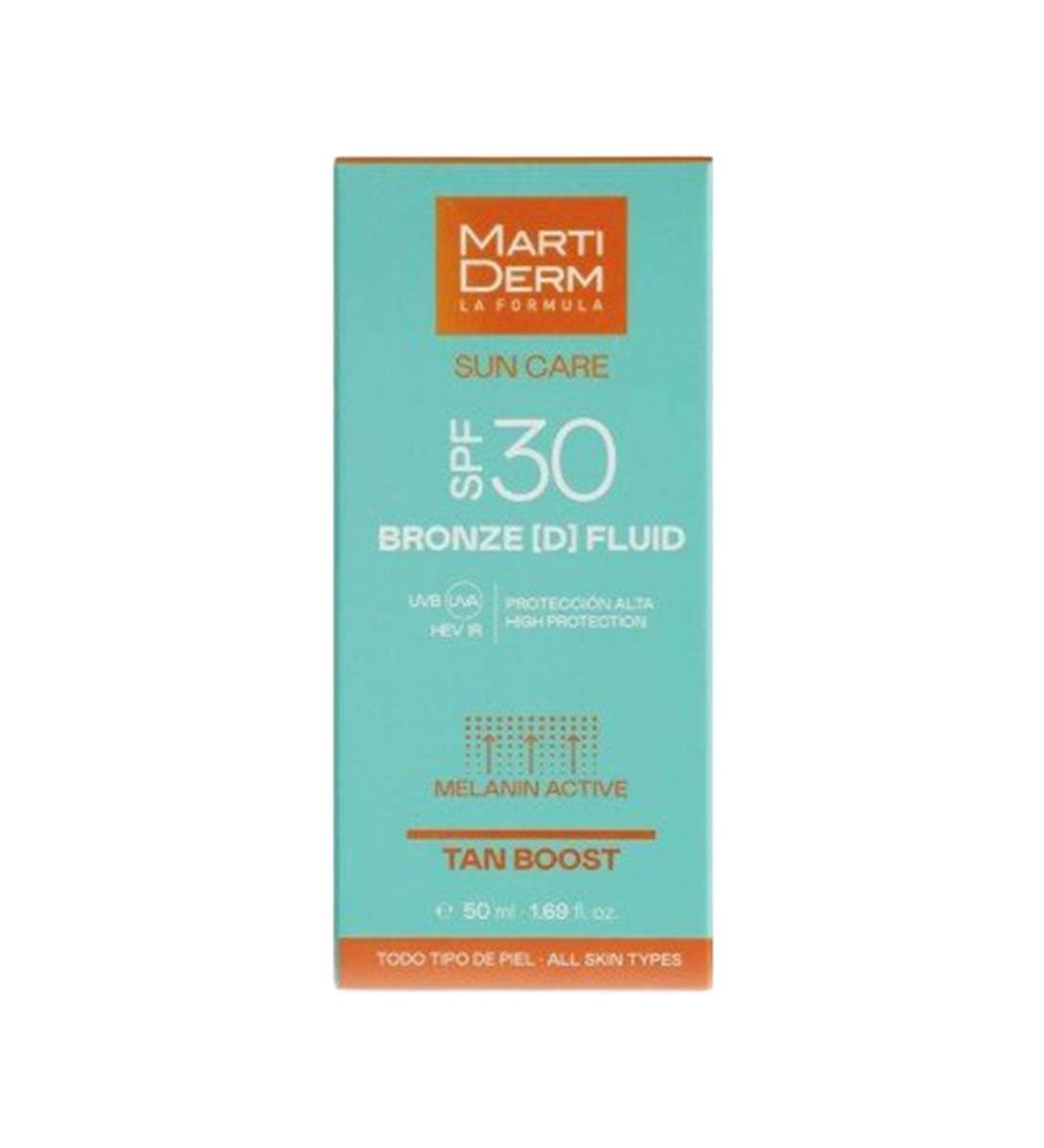 Bronze (D) Face Fluid SPF30 50ml Sun Care All Skin Types Martiderm