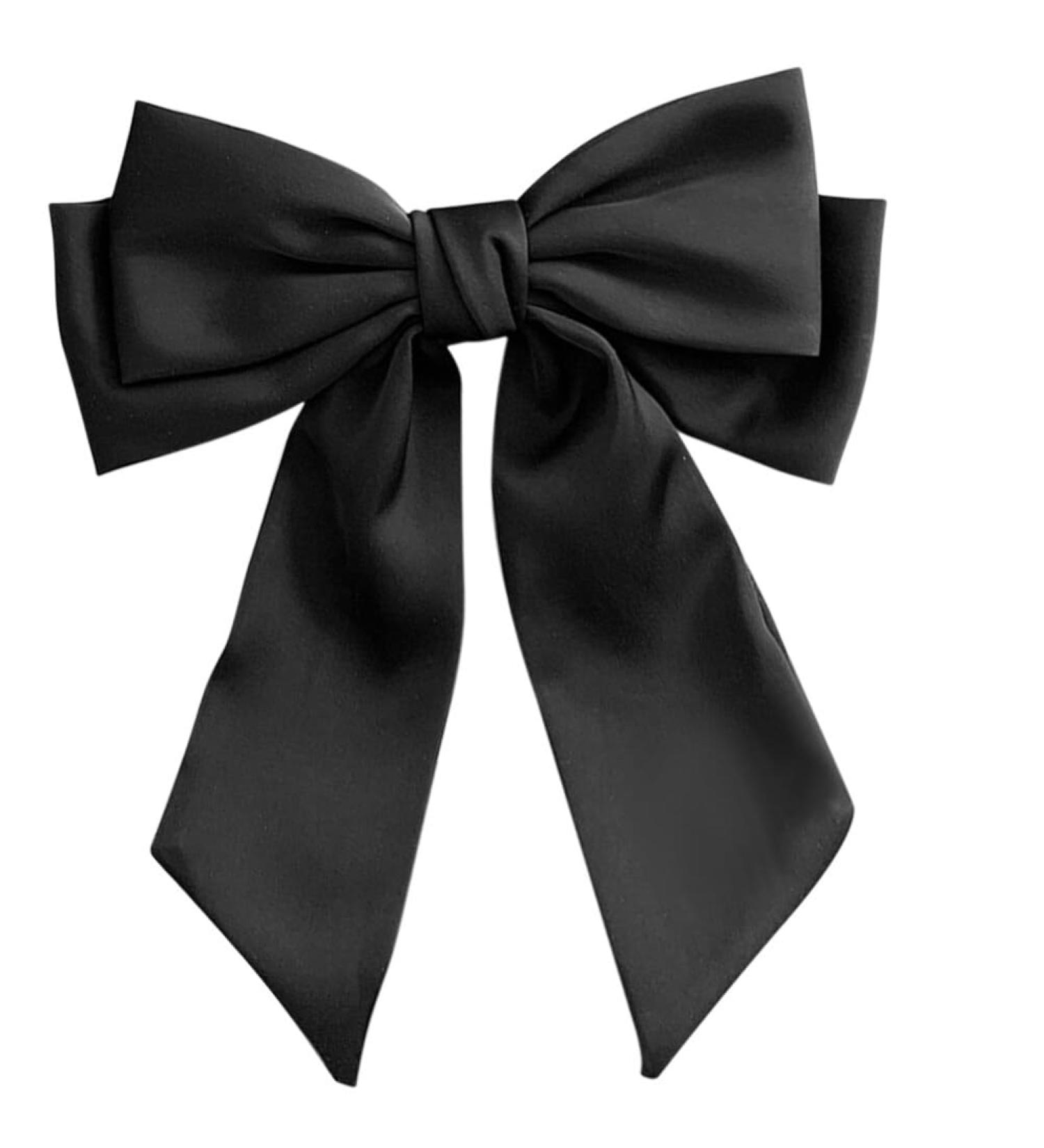 Beaupretty Black Hair Bow Clips Satin Hair Bows Large Hair Bow Clips Big Bow Barrettes Bow Hair Clips Hair Bows for Women Girls for Christmas New Year Daily Wear - Buy Online on GoSupps.com