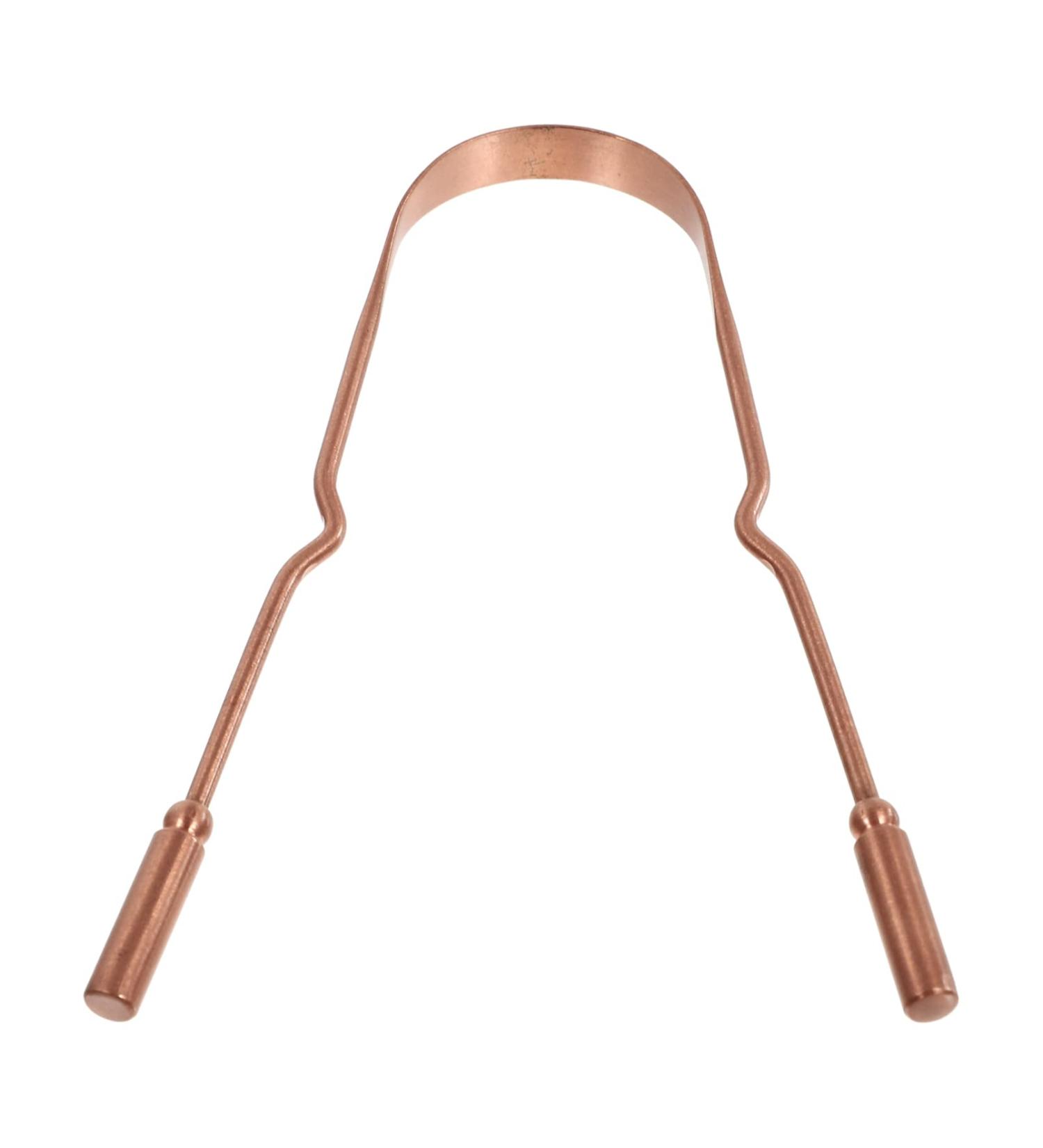 Stainless Steel U Shape Tongue Scraper - Portable Rose Gold Tongue Brush for Oral Care | Best Tongue Cleaning Tool for Adults - Buy Online on GoSupps.com