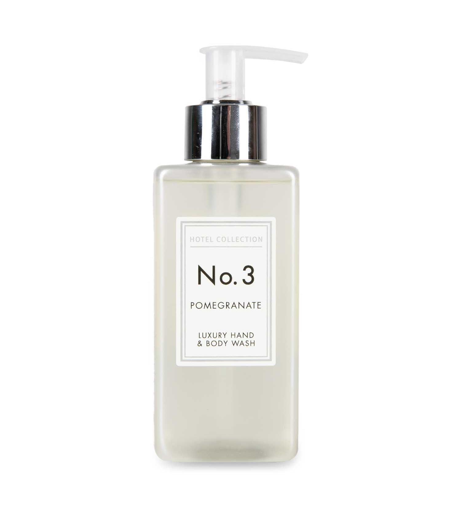 Hotel Collection No.3 Pomegranate Luxury Hand & Body Wash - 250ml | Moisturizing Formula Refreshing Scent Hydrating and Nourishing - Buy Online on GoSupps.com
