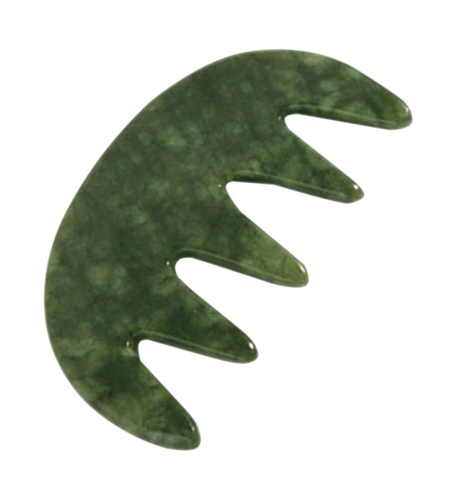 Buy Sewoart Jade Gua Sha Broad Tooth Massage Comb - Scalp Massager Tool for Healthy Hair & Relaxation - Buy Online on GoSupps.com