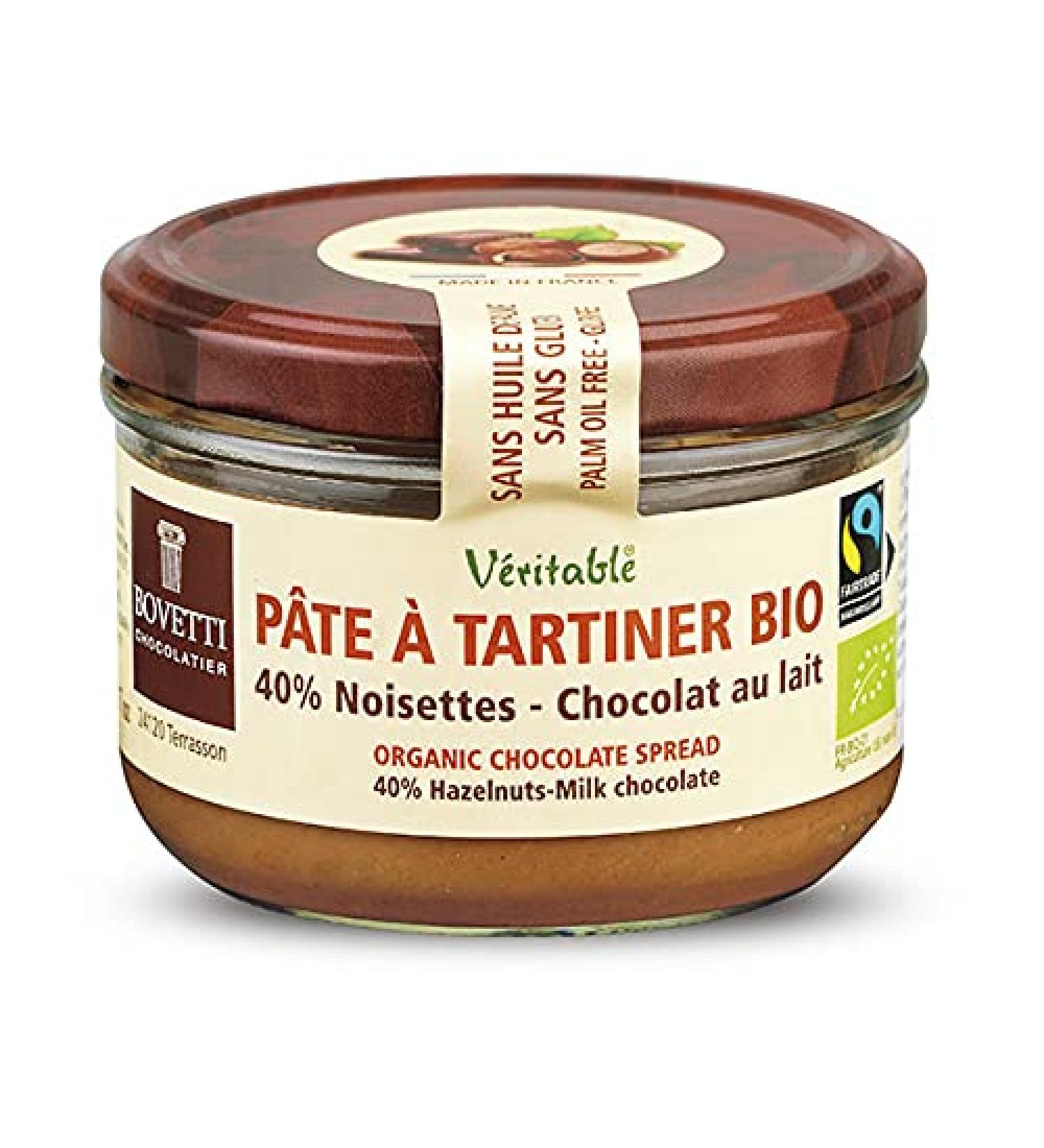 Bovetti Chocolats Milk Chocolate Hazelnut Spread 350 g - Buy Online on GoSupps.com