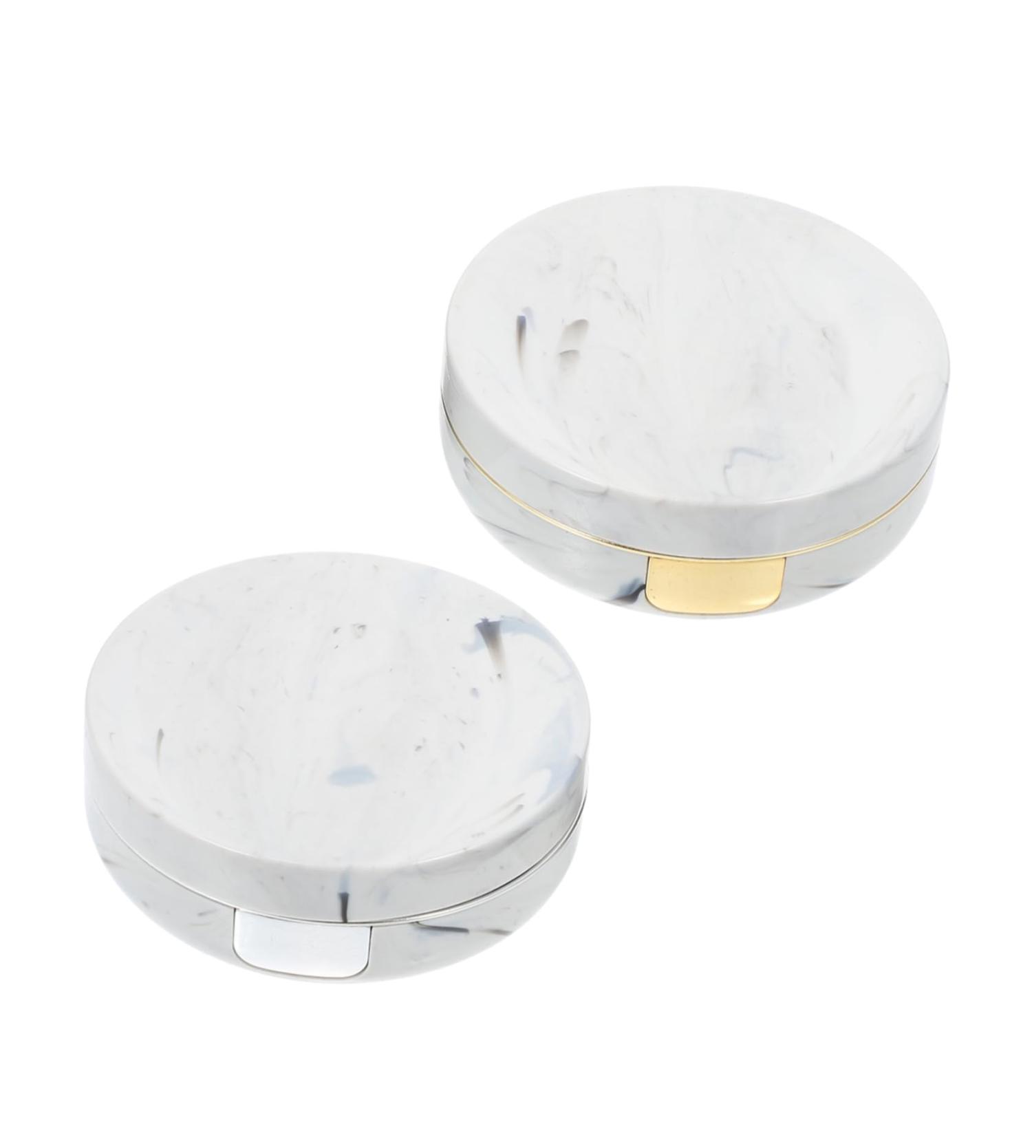 Solustrie Double Box Glasses Case for Contact Lenses | Dustproof Lens Housing & Mirror - Perfect for Travel & Cosmetics - Buy Online on GoSupps.com