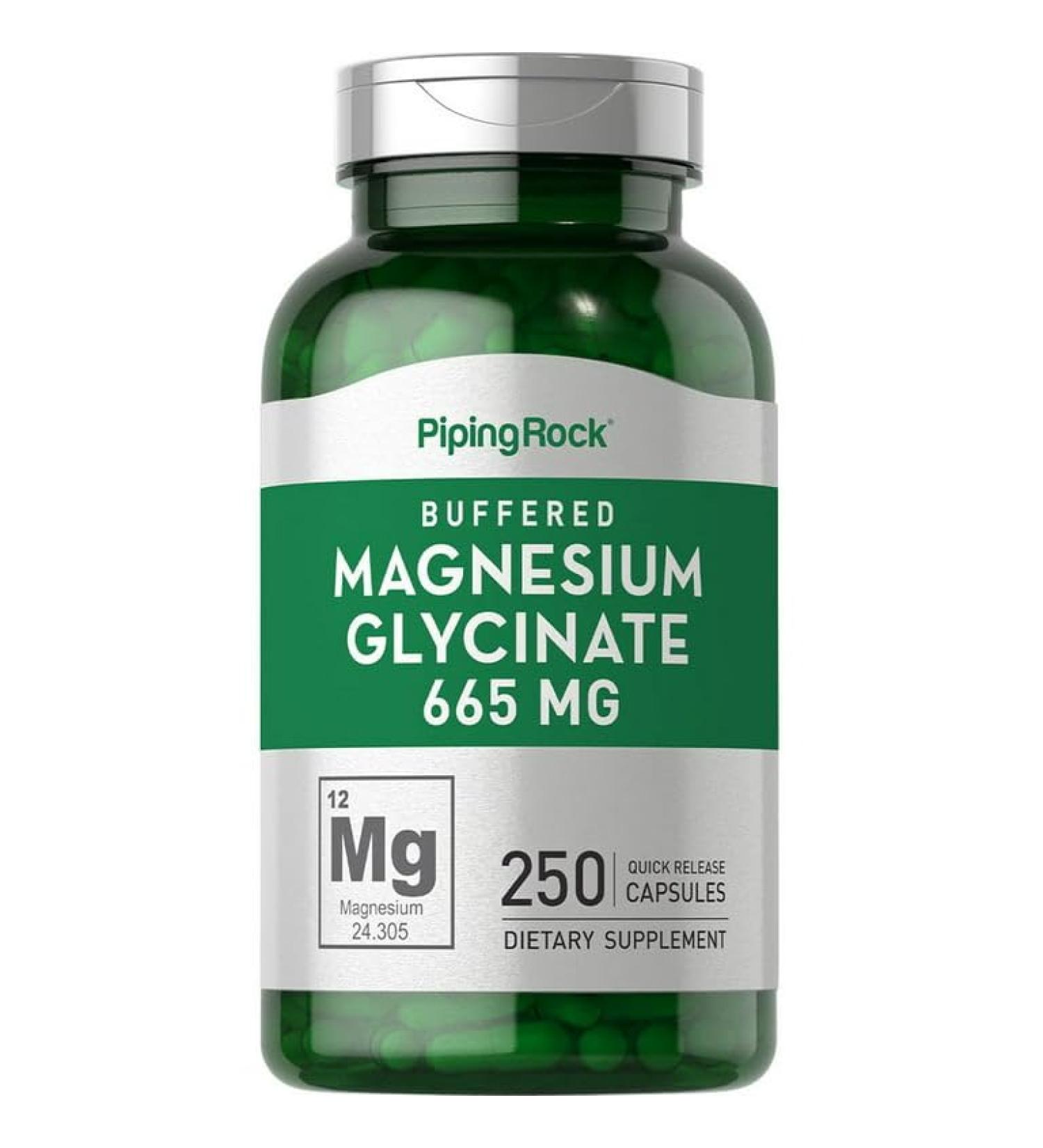 YHN Magnesium Glycinate 665mg | 250 Capsules | Buffered Formula - Premium Quality Magnesium Supplement - Buy Online on GoSupps.com
