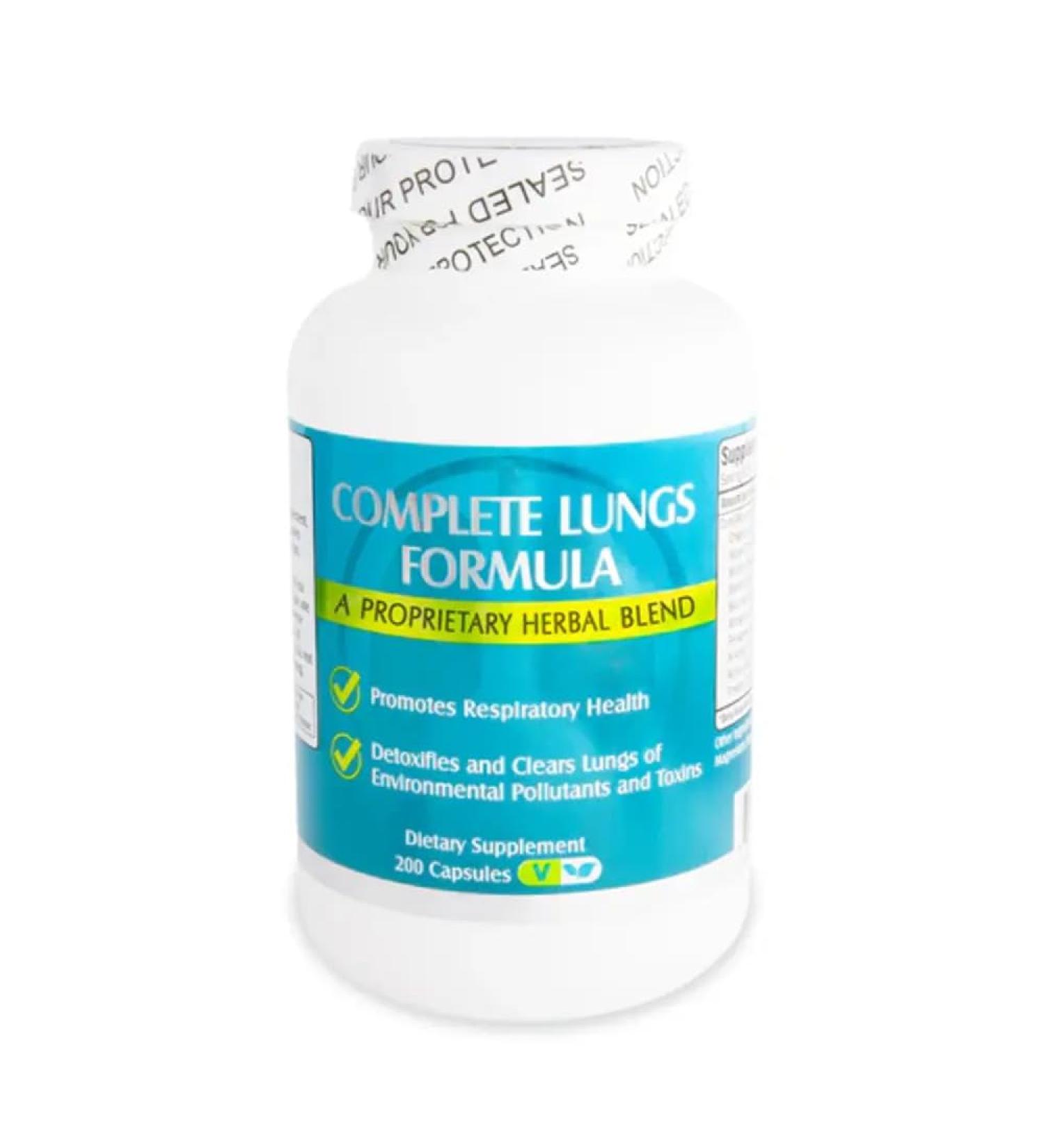 NCB NCB TECHNOLOGY Complete Lungs Formula | Herbal Promotes Healthy Lung Function & Immune Wellness | 200 Capsules | by Nu Health - Buy Online on GoSupps.com